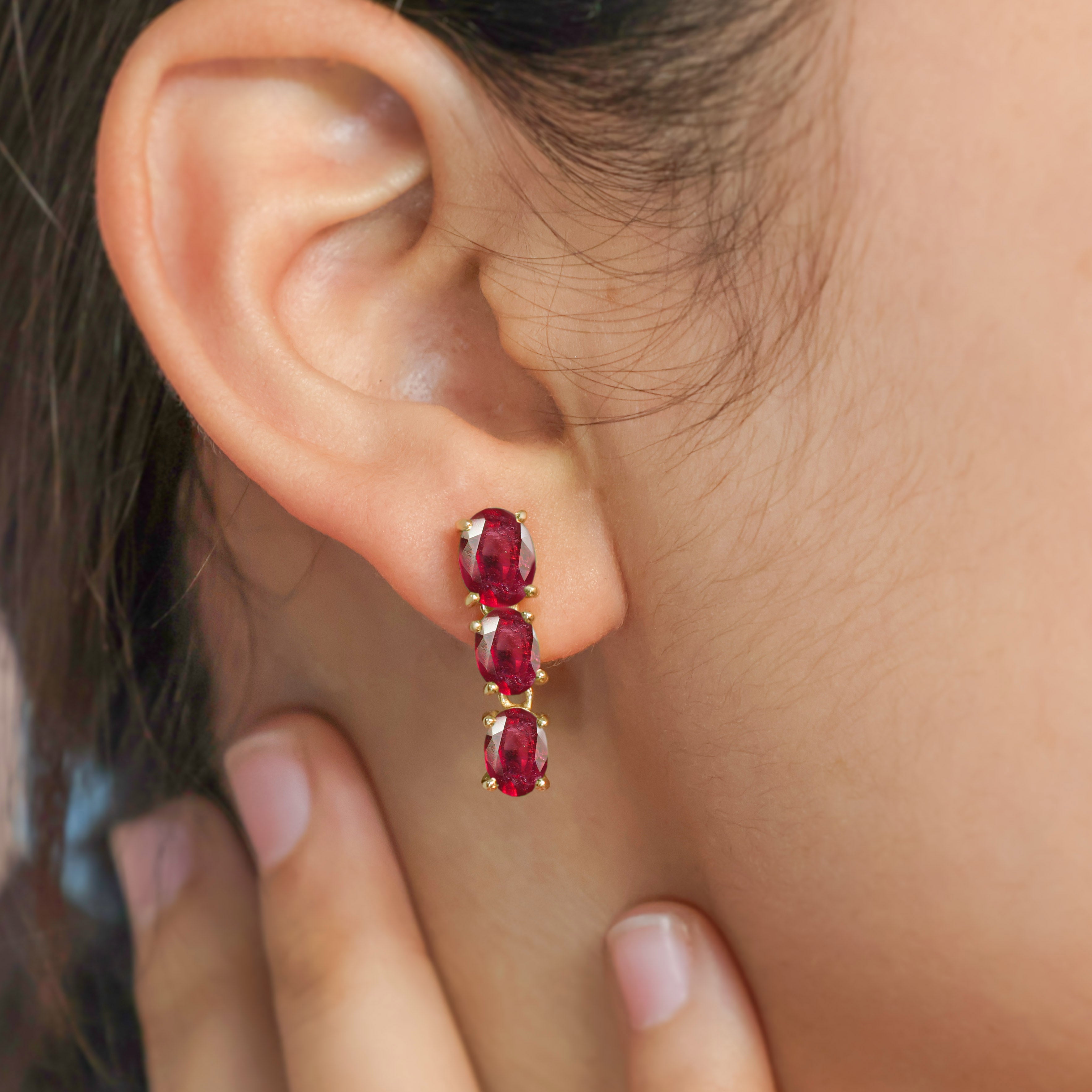 RUBY EARRING
