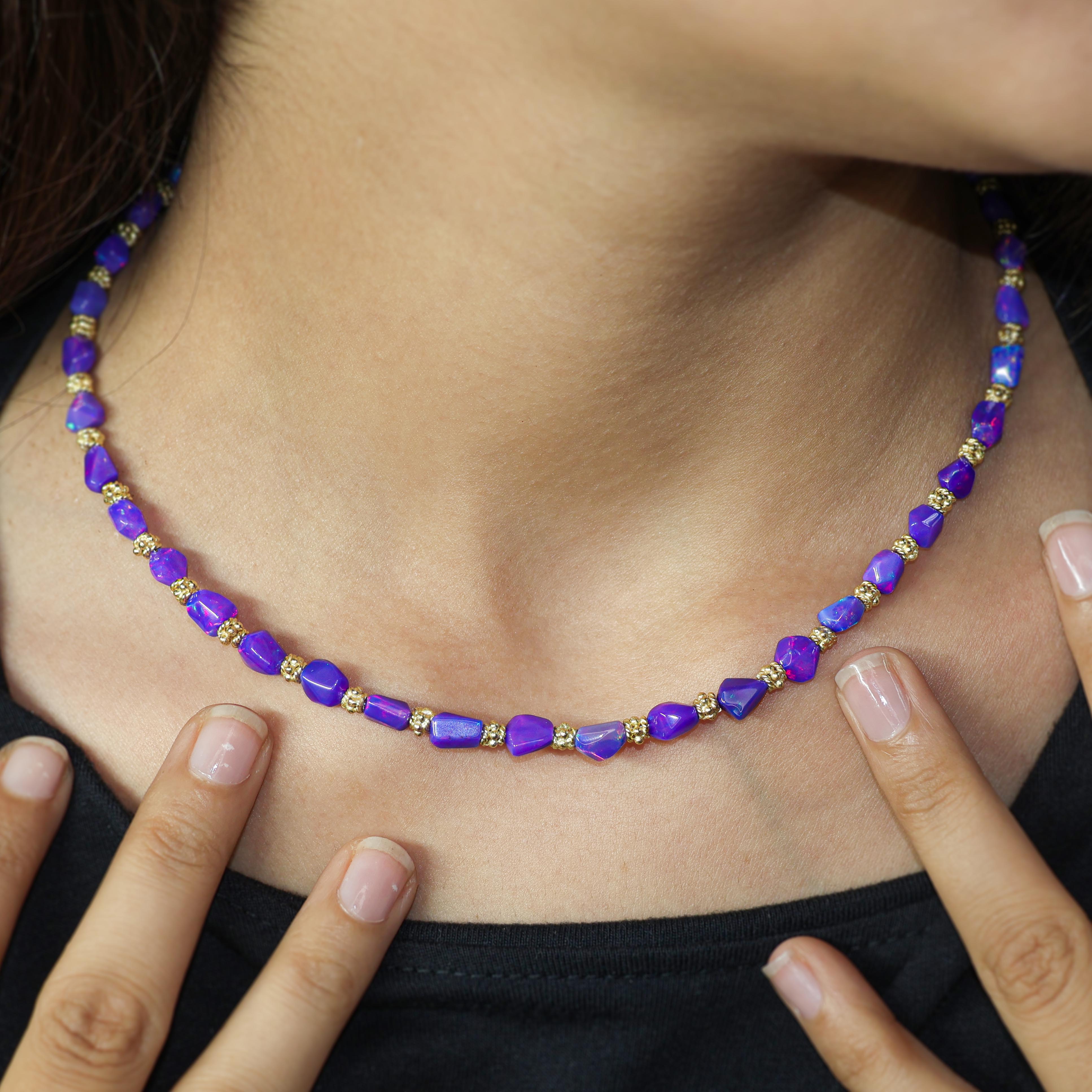 Lavender Ethiopian Opal Tumble Beads 