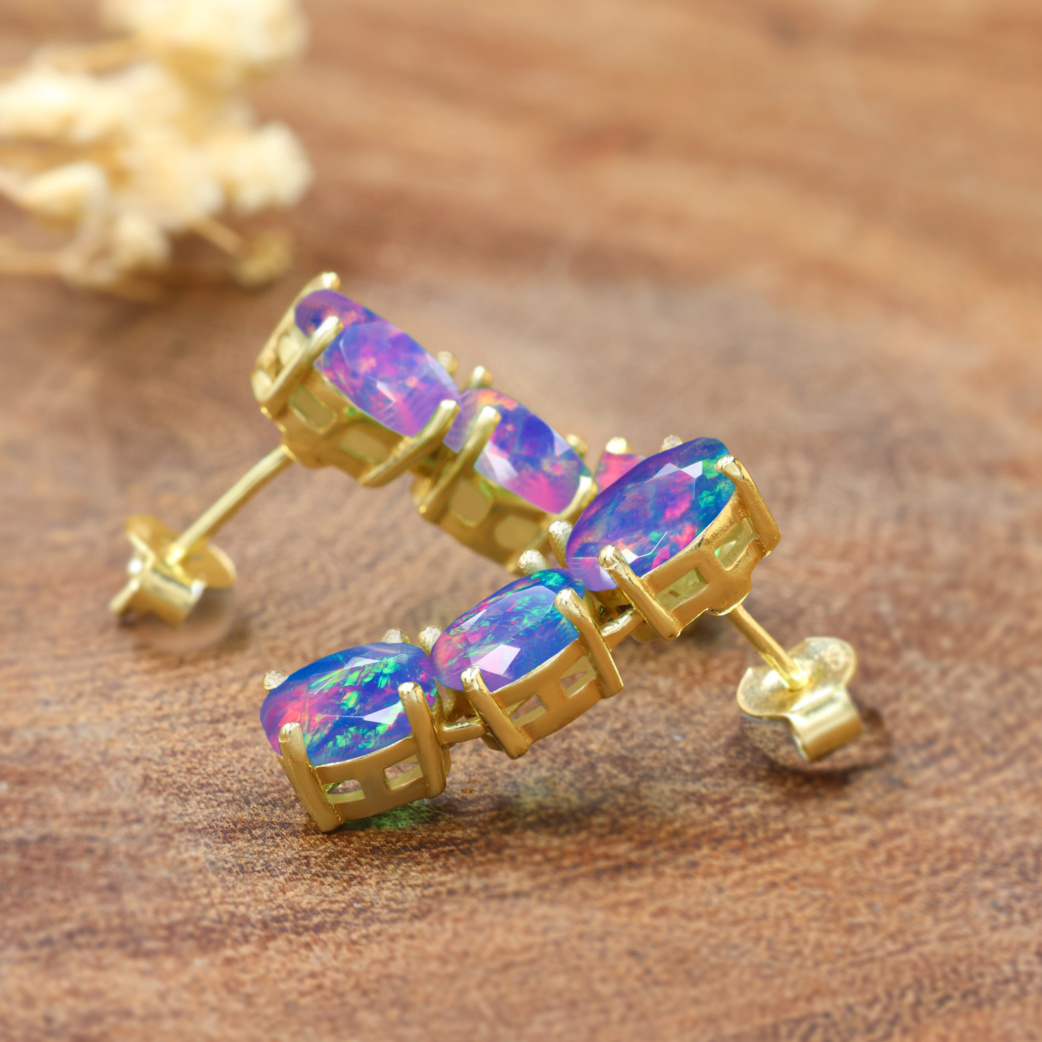 LAVENDER OPAL EARRINGS