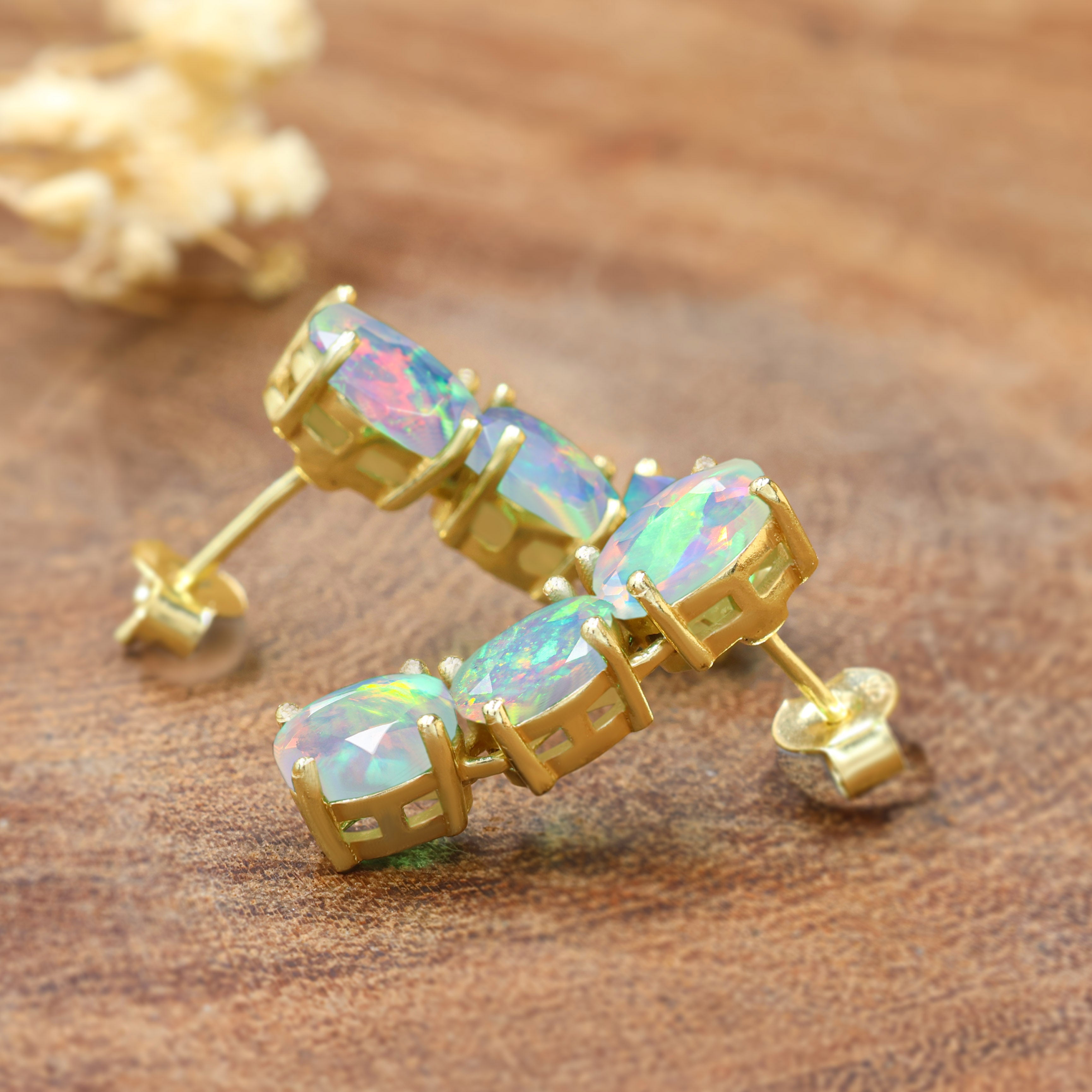 WHITE OPAL Earrings