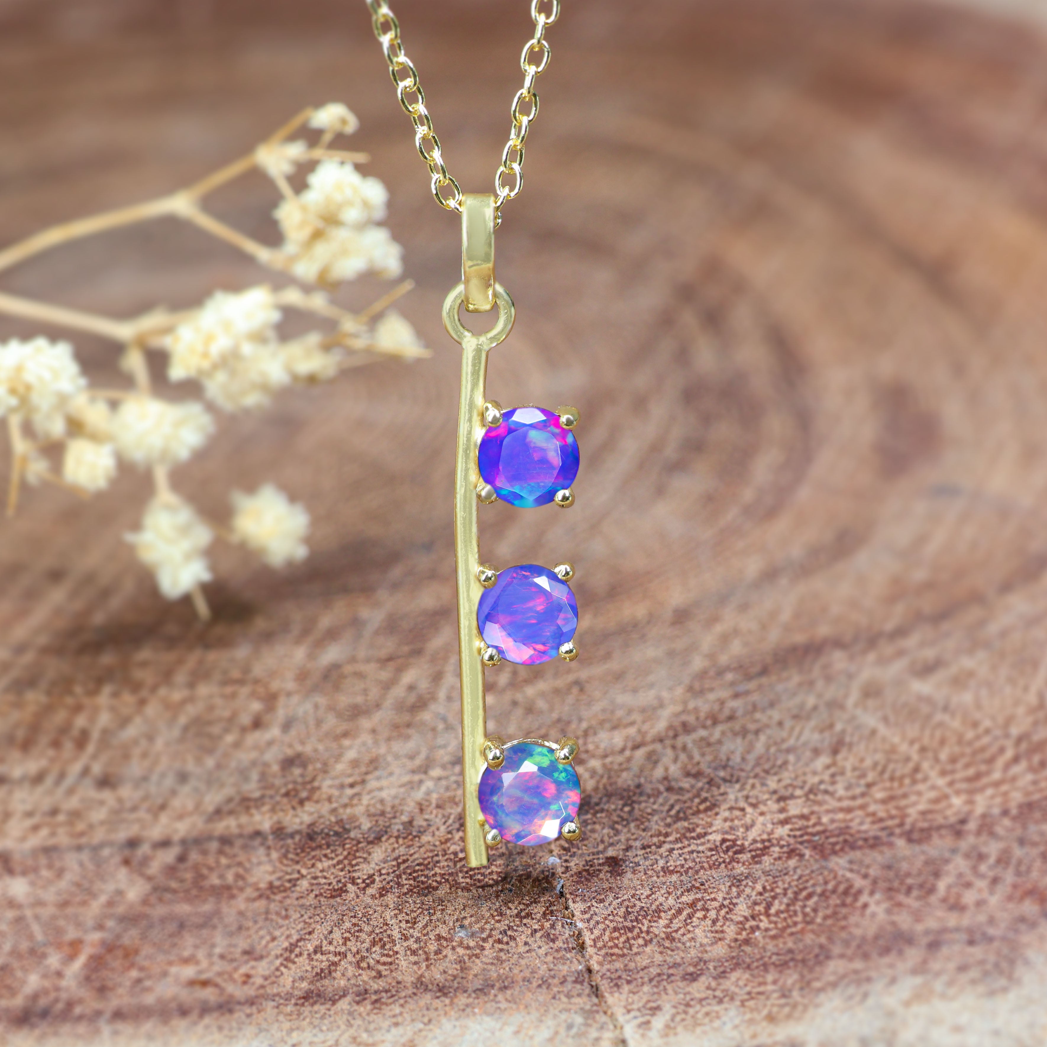 LAVENDER OPAL NECKLACE