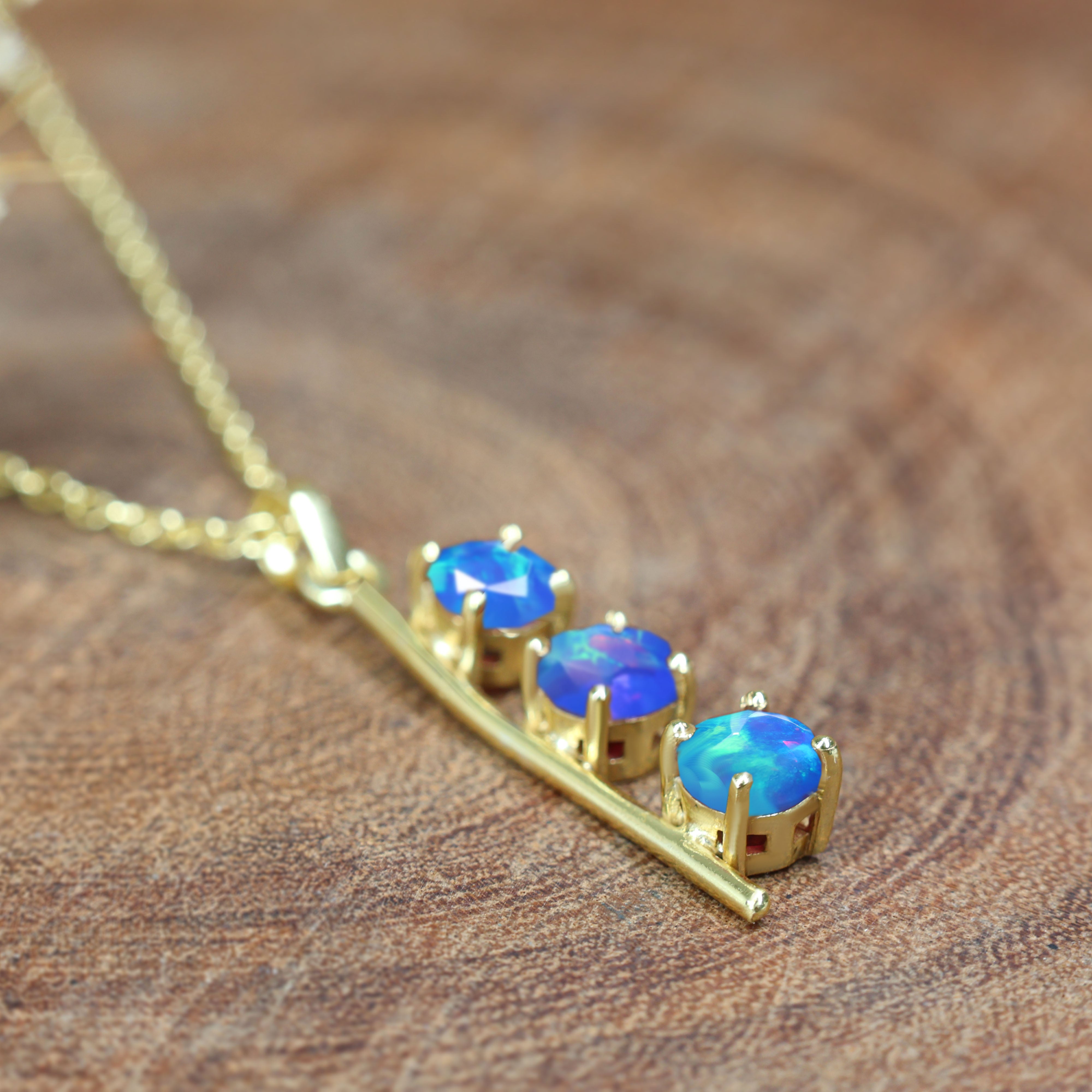 BLUE OPAL NECKLACE