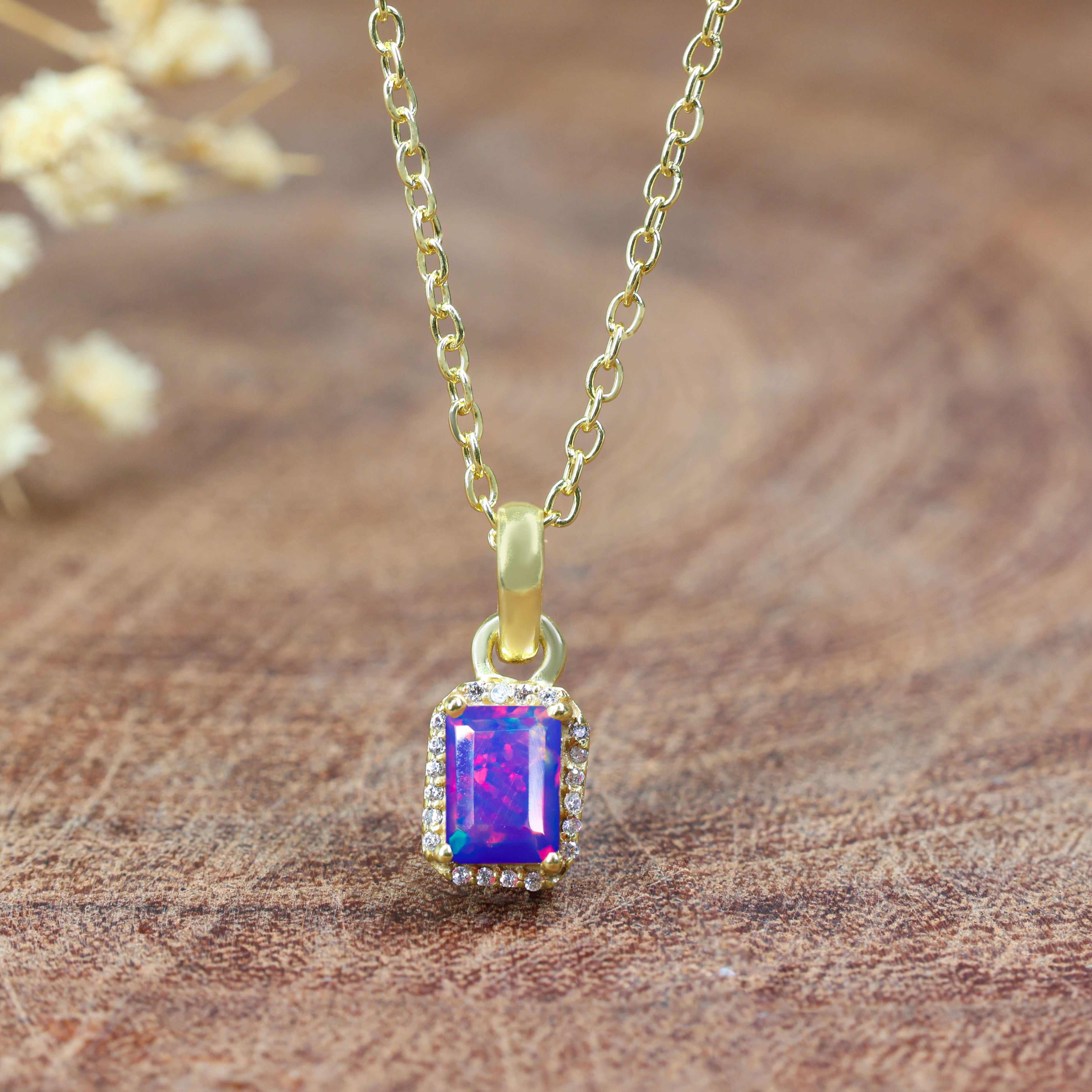 LAVENDER OPAL NECKLACE