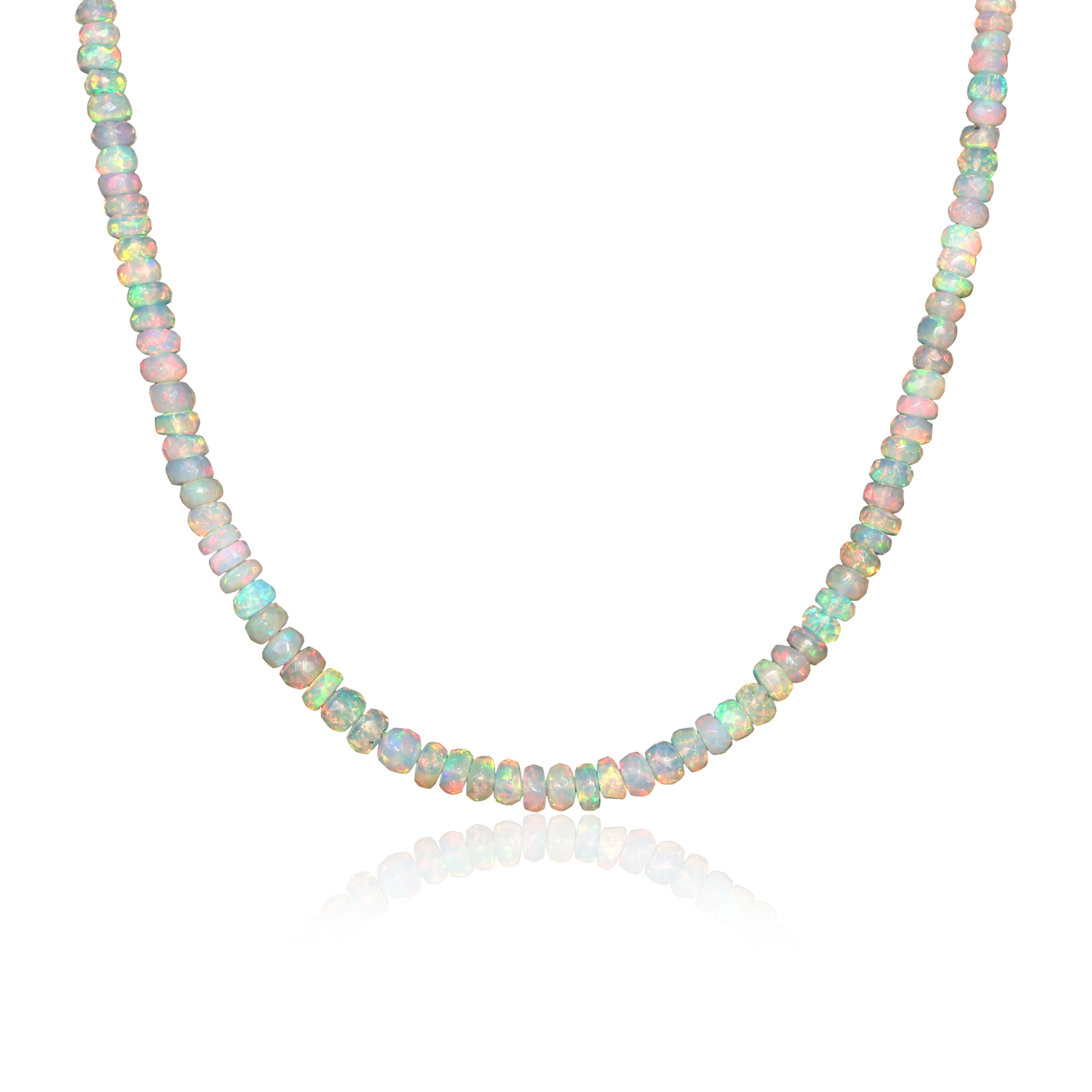 white opal necklace