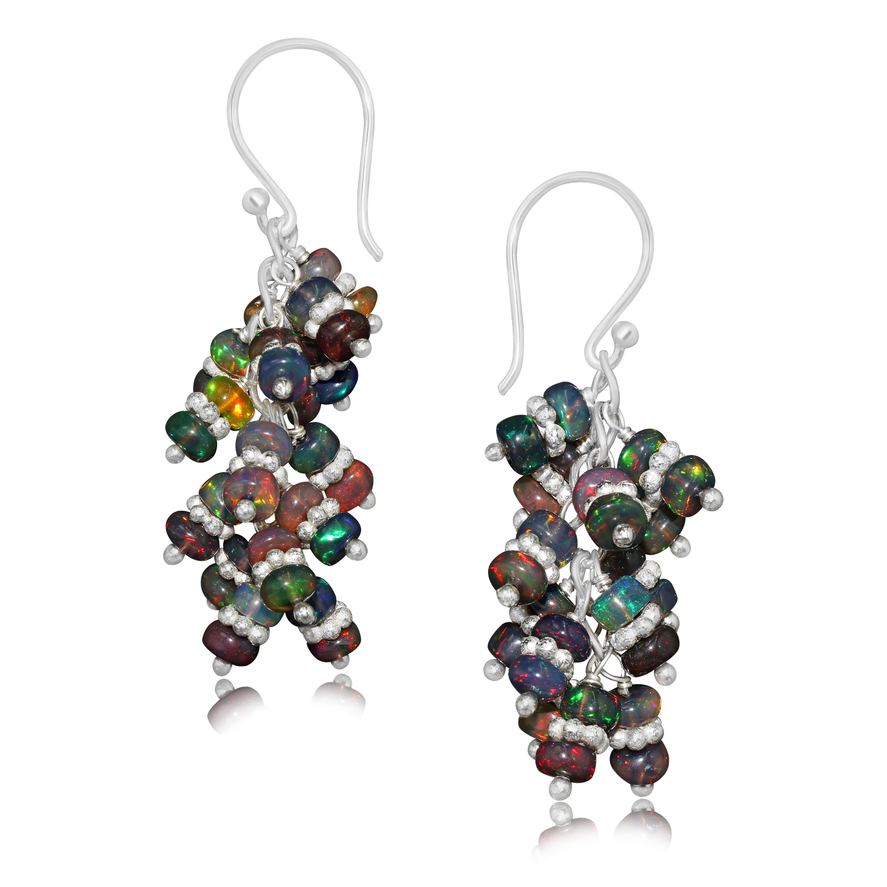 black opal earrings
