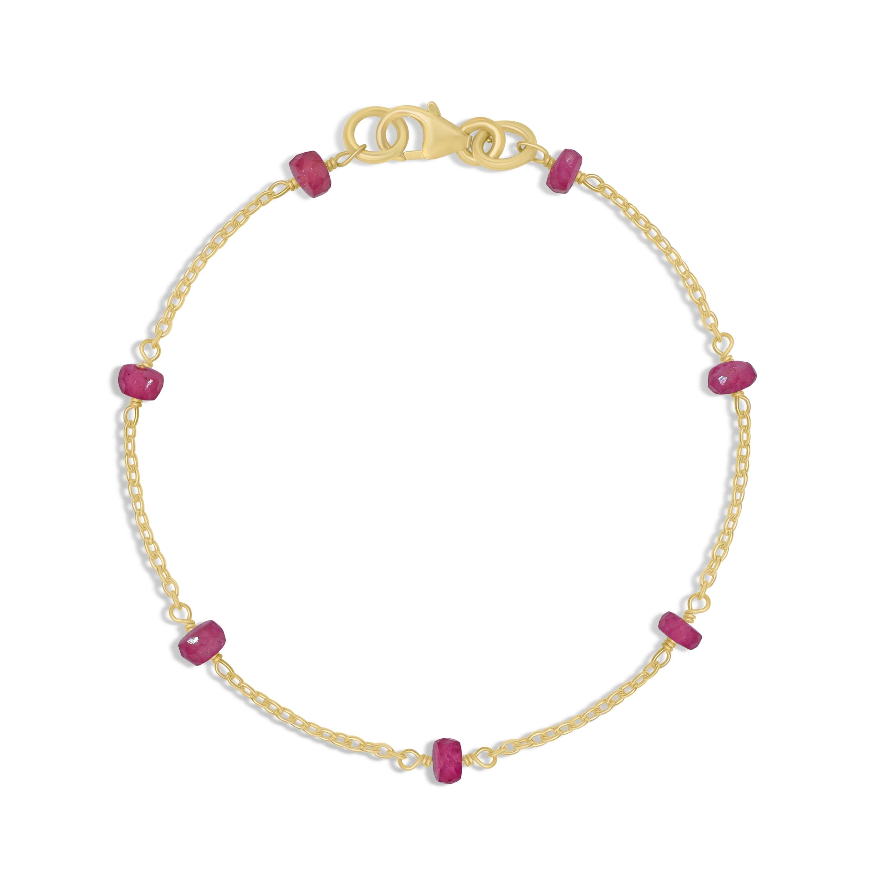 ruby chain bracelet
