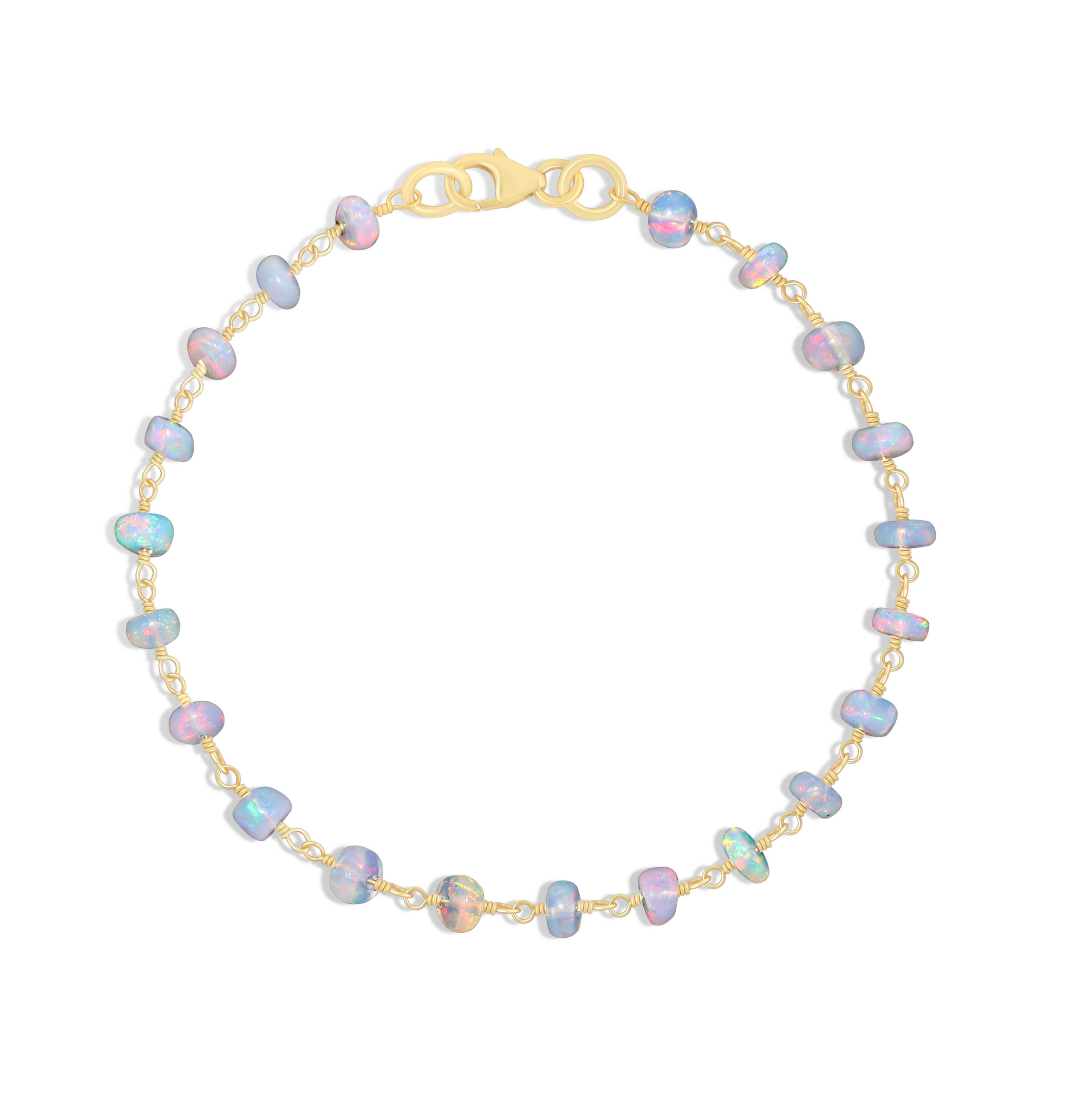 Beads White Opal Bracelet