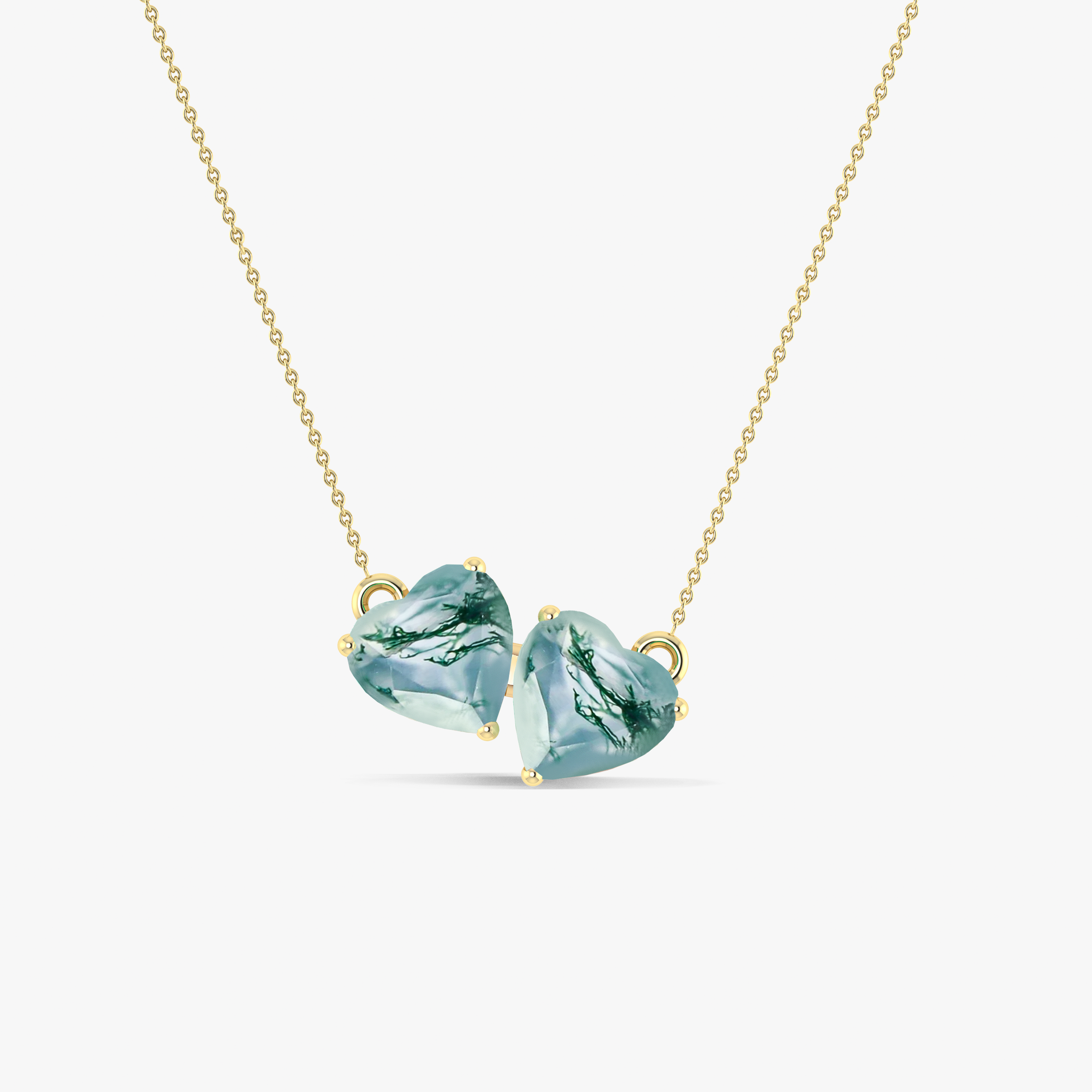 Moss Agate Pendant Necklace