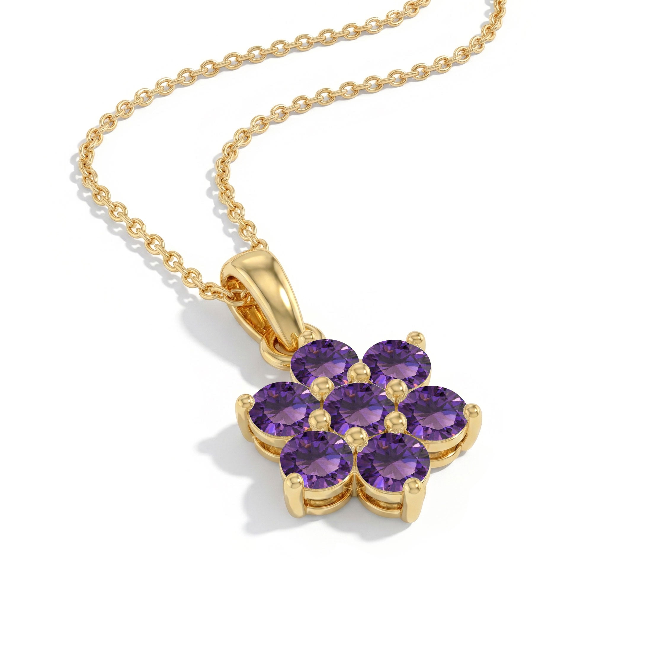 Natural Amethyst gemstone pendant necklace perfect for birthdays, anniversaries, and meaningful gifts
