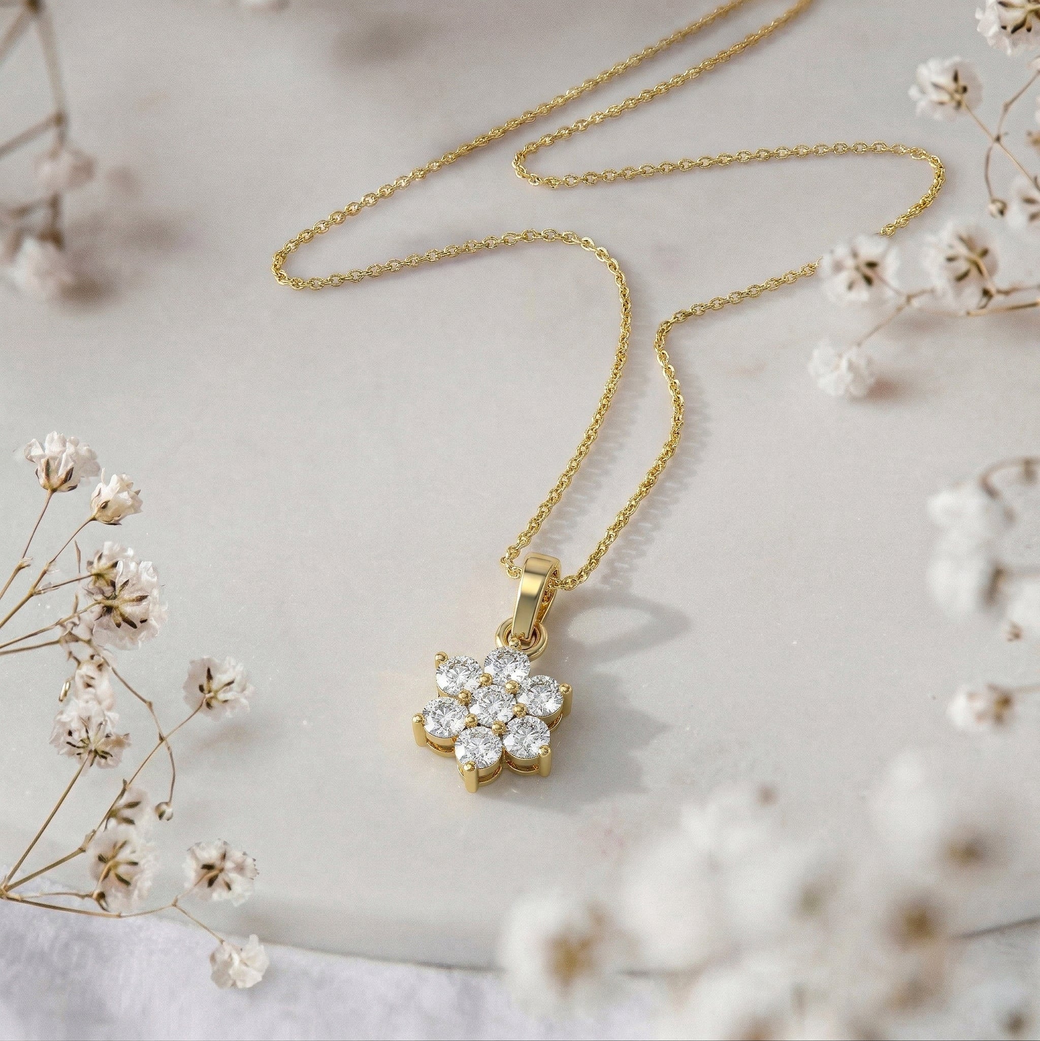 Elegant moissanite gemstone pendant necklace for birthdays and anniversary gifts