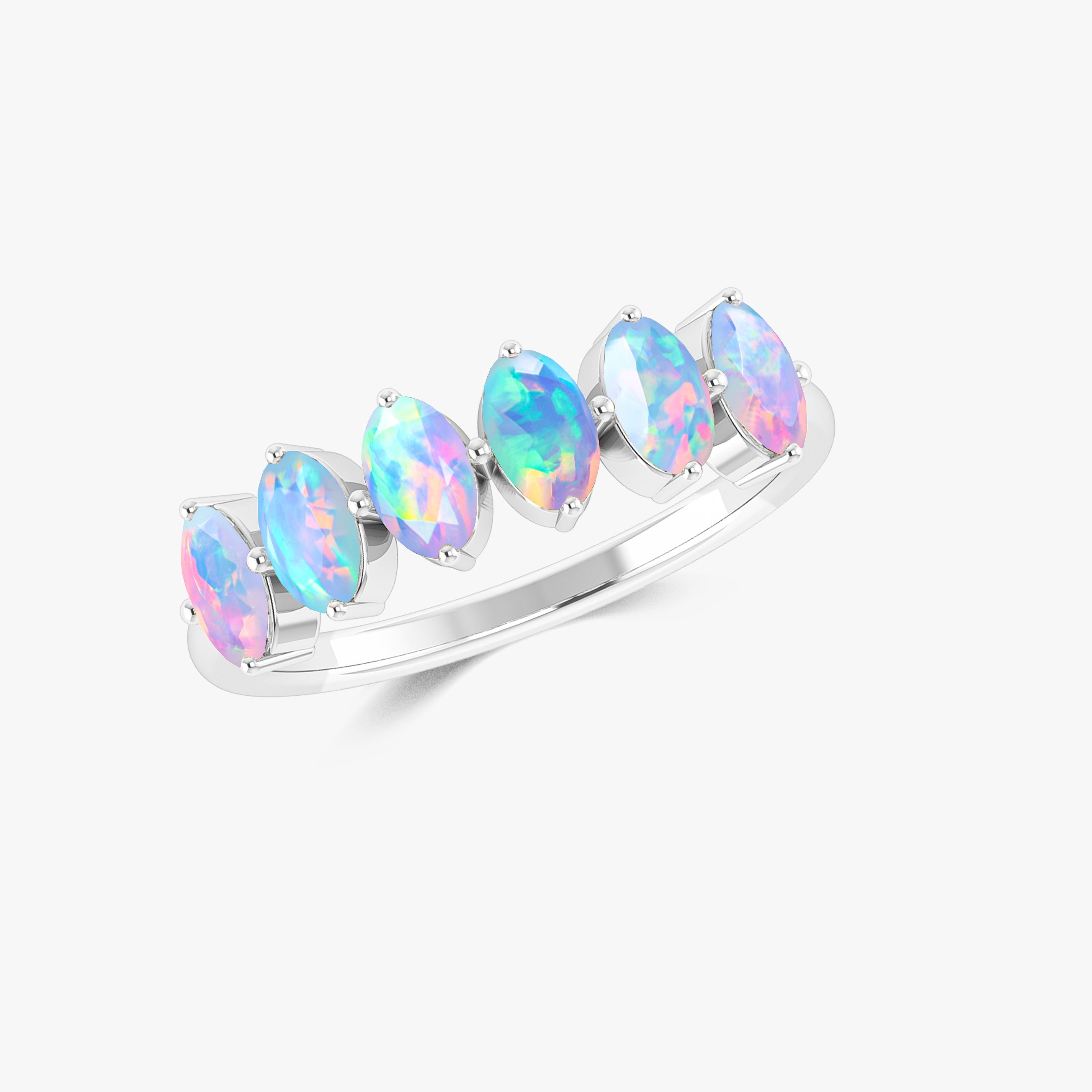 Opal Silver Ring