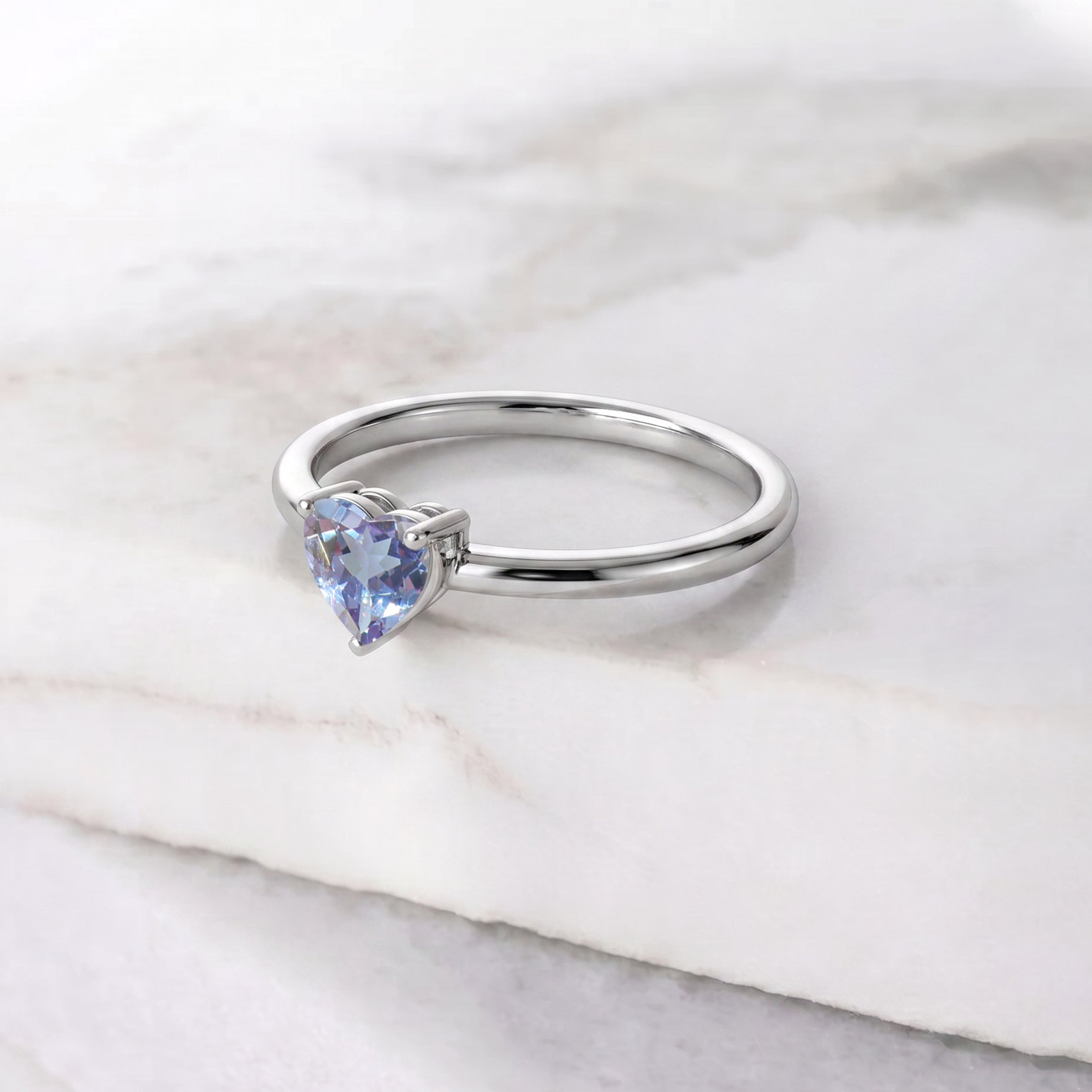 heart solitaire alexandrite, gemstone fashion jewelry, handcrafted artisan ring, elegant gemstone accessory, women's jewelry collection, promise ring gift, refined craftsmanship, anniversary jewelry, birthday present, premium gemstone ring, timeless beauty, polished elegance, minimalist accessory, romantic jewelry, gemstone centerpiece