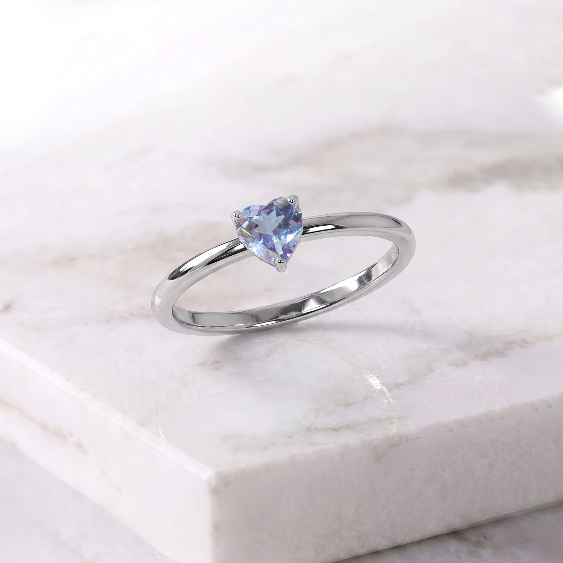 lab alexandrite solitaire ring, heart gemstone accessory, handcrafted artisan jewelry, women's elegant fashion, gemstone anniversary gift, birthday keepsake, promise jewelry design, refined elegance, premium jewelry craftsmanship, timeless ring collection, sophisticated accessory, polished gemstone, romantic heart jewelry, everyday elegance, fine jewelry
