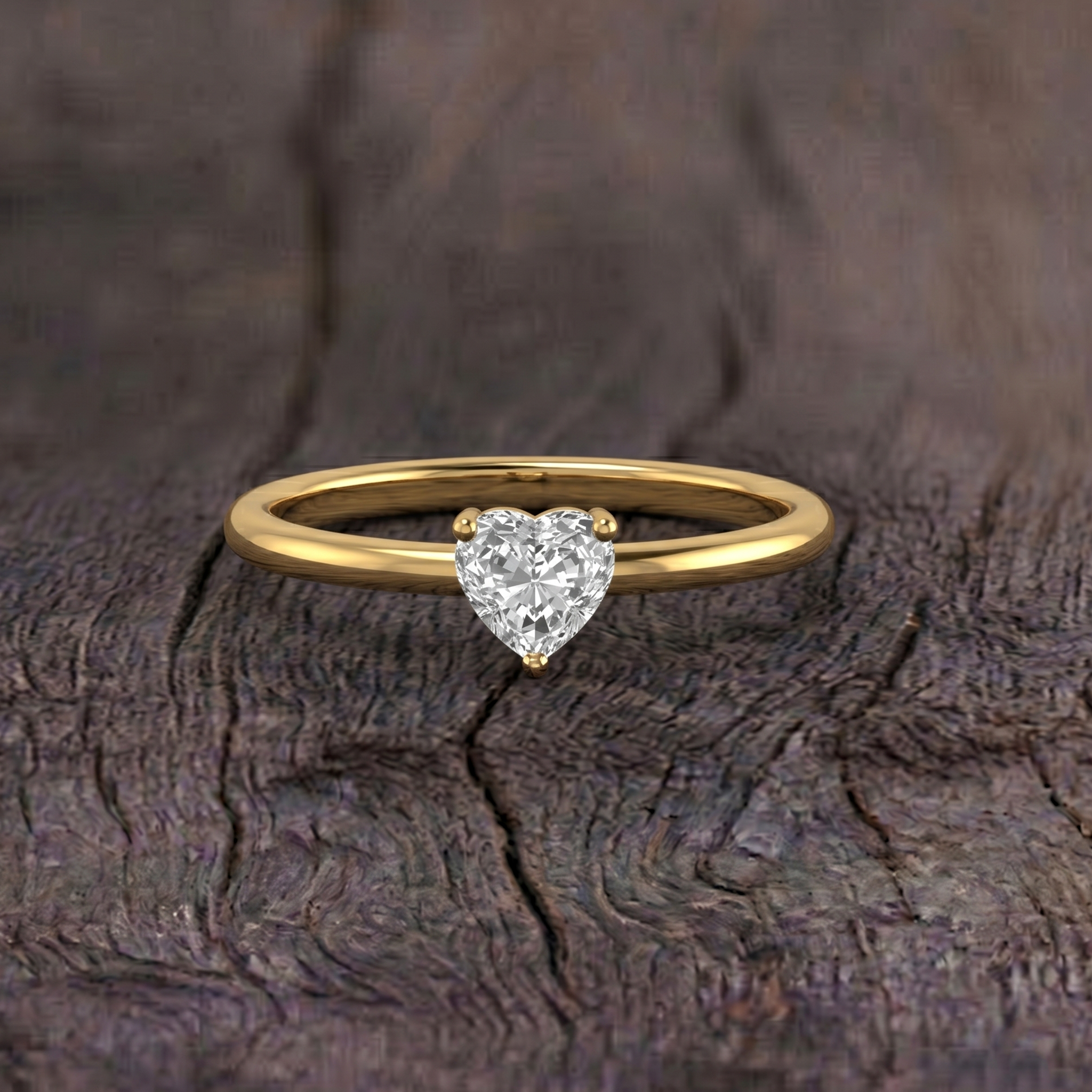 fine moissanite ring, heart jewelry gift, minimalist solitaire ring, elegant promise jewelry, handcrafted artisan ring, sophisticated accessory, luxury gemstone jewelry, sparkling heart stone, women's everyday ring, engagement inspired design, refined style, polished jewelry, premium elegance, classic fashion, meaningful keepsake