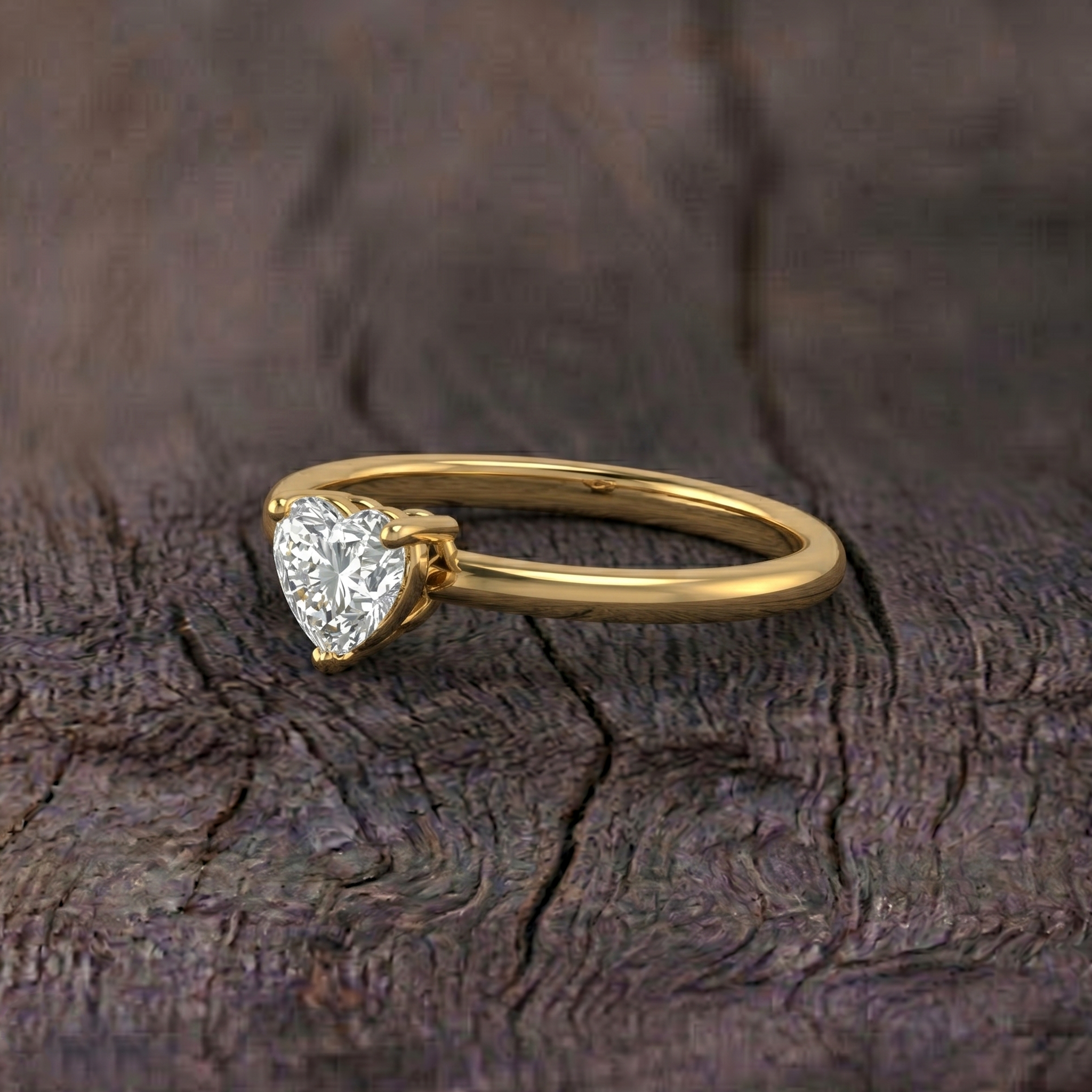 moissanite heart jewelry, engagement style ring, women's gemstone jewelry, brilliant white gemstone, handcrafted accessory, solitaire gemstone setting, delicate ring, modern jewelry, meaningful gift, elegant fashion accessory, premium craftsmanship, romantic jewelry, timeless elegance, fine ring, luxury style