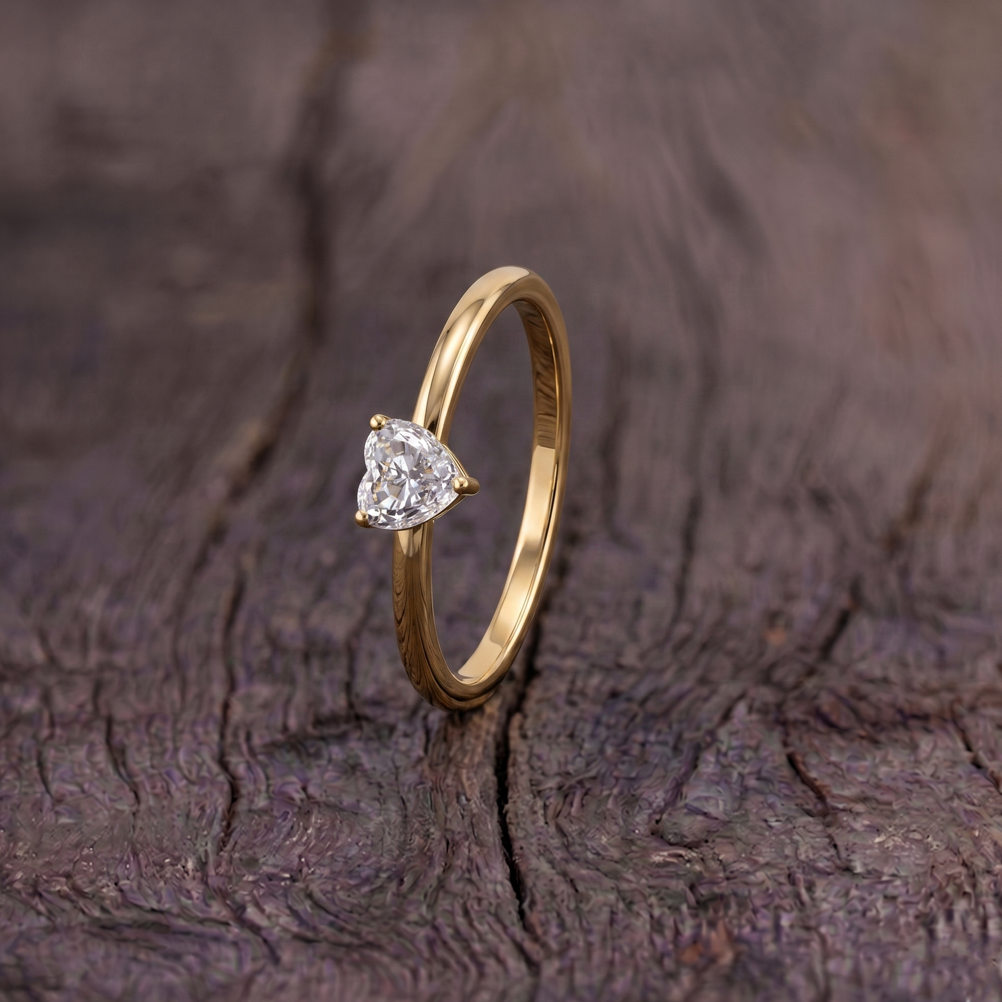 heart gemstone solitaire, brilliant jewelry design, elegant handcrafted accessory, women's promise jewelry, polished metal finish, timeless fine jewelry, modern ring style, anniversary keepsake, luxury fashion accessory, artisan gemstone ring, sparkling elegance, premium craftsmanship, romantic jewelry, delicate design, refined beauty