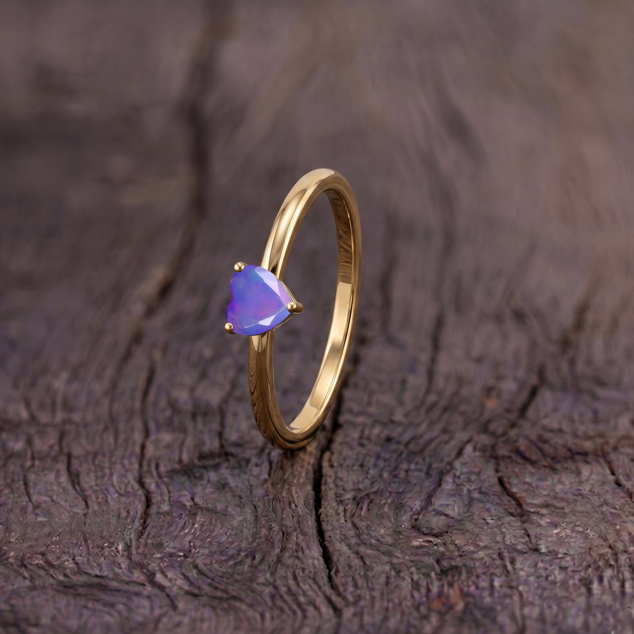 lavender opal jewelry accessory, romantic heart ring, elegant solitaire gemstone, handcrafted luxury jewelry, women's fine ring, artisan gemstone design, classic jewelry collection, polished ring finish, premium gemstone accessory, meaningful jewelry gift, everyday jewelry fashion, sophisticated ring, timeless elegance, birthday jewelry, anniversary gift