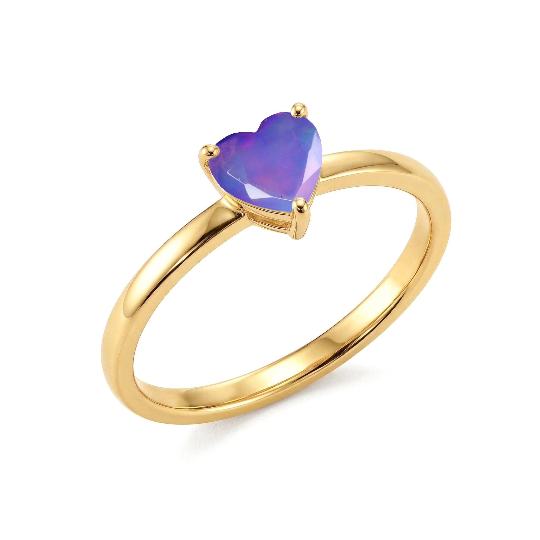 lavender opal luxury ring, heart gemstone jewelry gift, elegant women's accessory, handcrafted fashion jewelry, minimalist gemstone style, artisan craftsmanship, sophisticated jewelry design, promise jewelry, birthday present, anniversary keepsake, premium ring collection, timeless elegance, romantic heart jewelry, gemstone fashion, everyday luxury