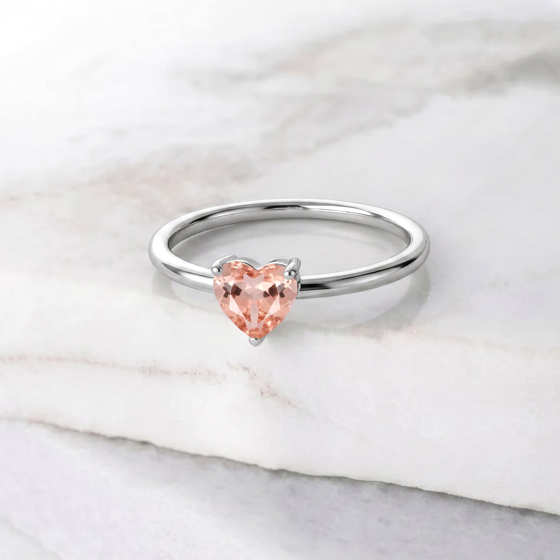 morganite jewelry for women, elegant heart accessory, minimalist gemstone ring, handcrafted jewelry design, anniversary ring gift, birthday keepsake, premium jewelry collection, sophisticated gemstone jewelry, promise jewelry, polished craftsmanship, romantic accessory, everyday elegance, luxury fashion, designer ring, gemstone jewelry