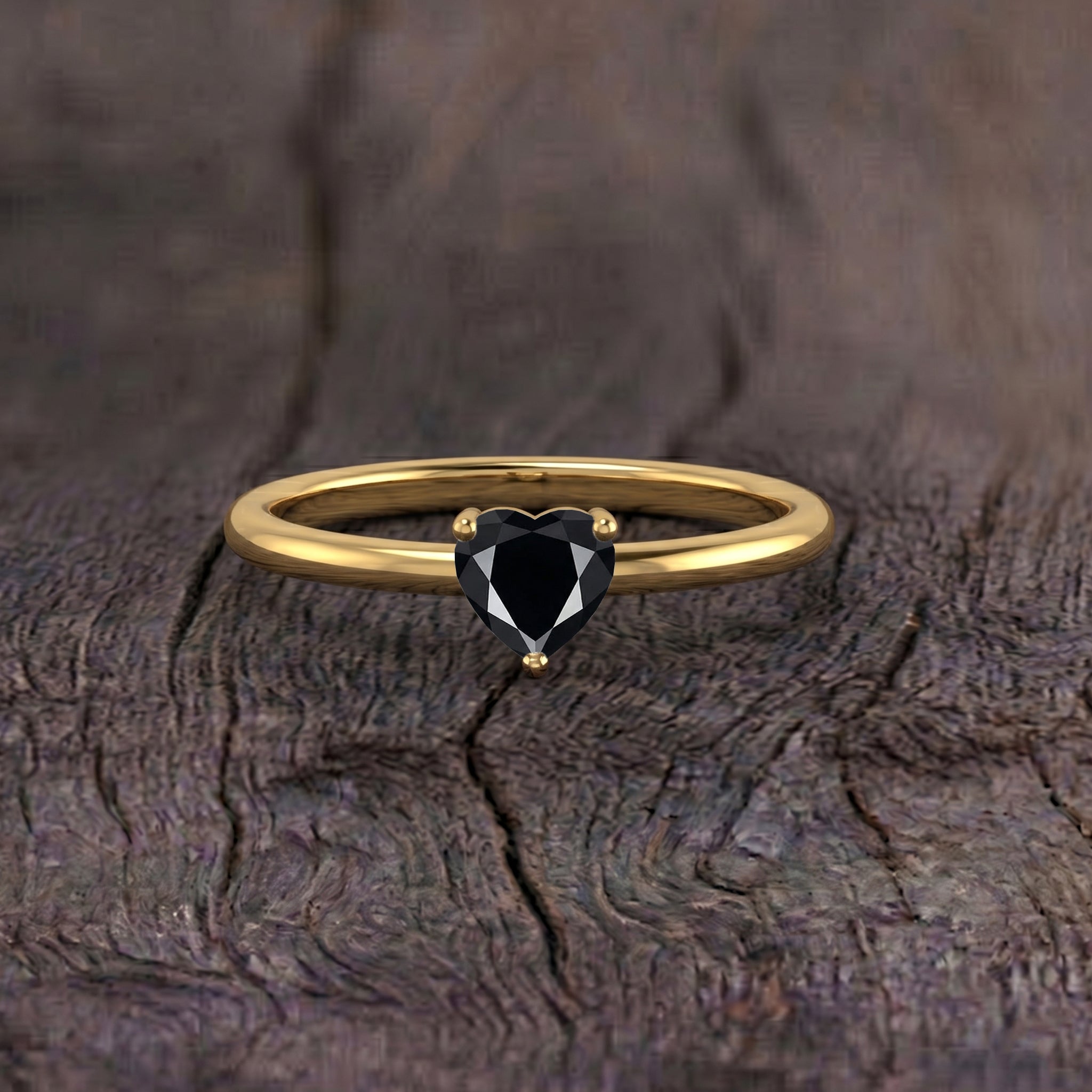 natural black onyx gemstone ring, heart solitaire jewelry, black gemstone promise ring, classic heart jewelry, minimalist ring for women, anniversary jewelry, birthday gift ring, everyday fine jewelry, polished heart gemstone, artisan ring, women's jewelry, elegant gemstone accessory, luxury jewelry gift, heart stone ring, handcrafted gemstone jewelry