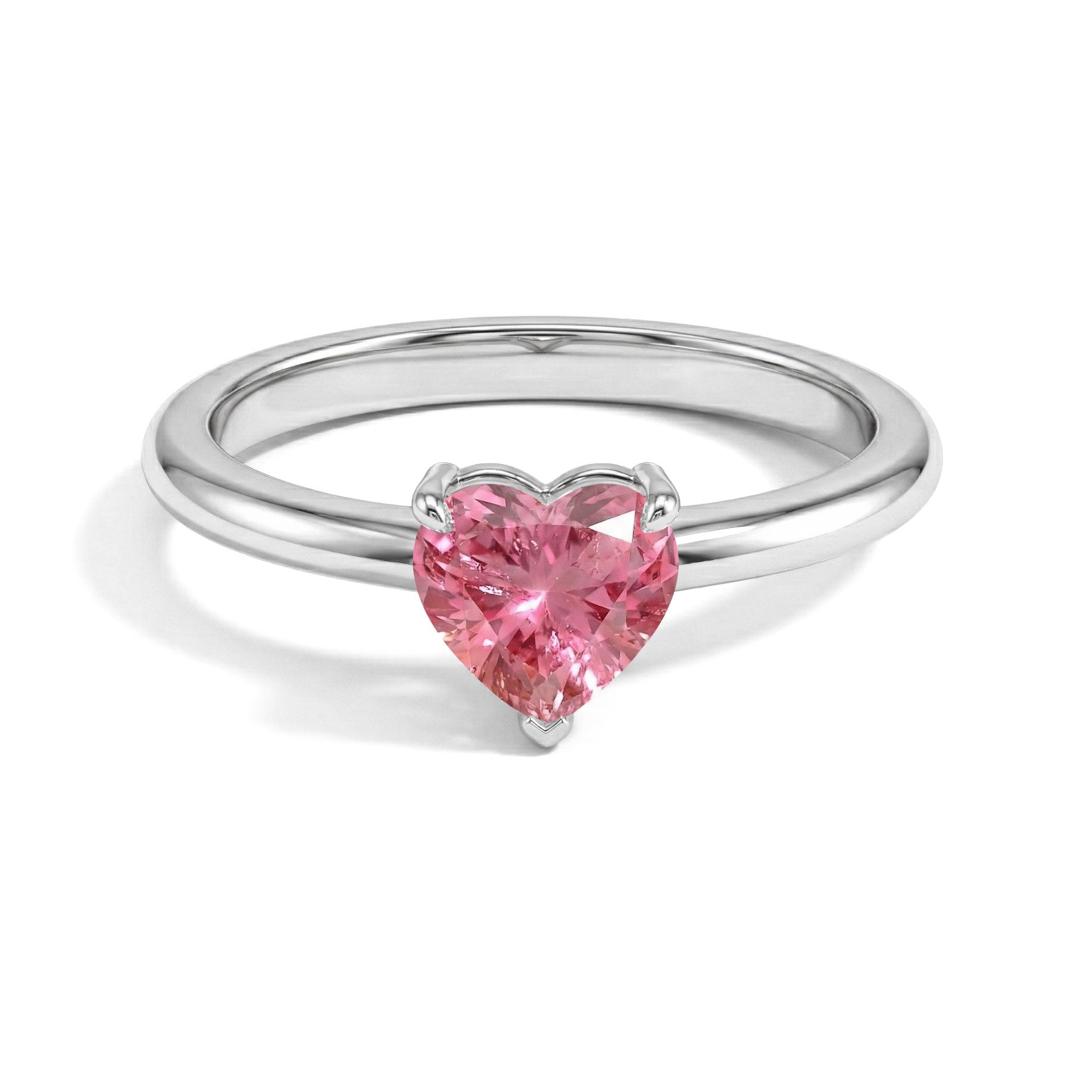 pink tourmaline heart ring, heart solitaire ring, pink gemstone jewelry, 925 sterling silver ring, yellow gold filled ring, heart cut gemstone, four prong setting, handcrafted jewelry, promise ring, romantic jewelry, women's fine jewelry, elegant solitaire design, anniversary gift, minimalist ring, fashion jewelry