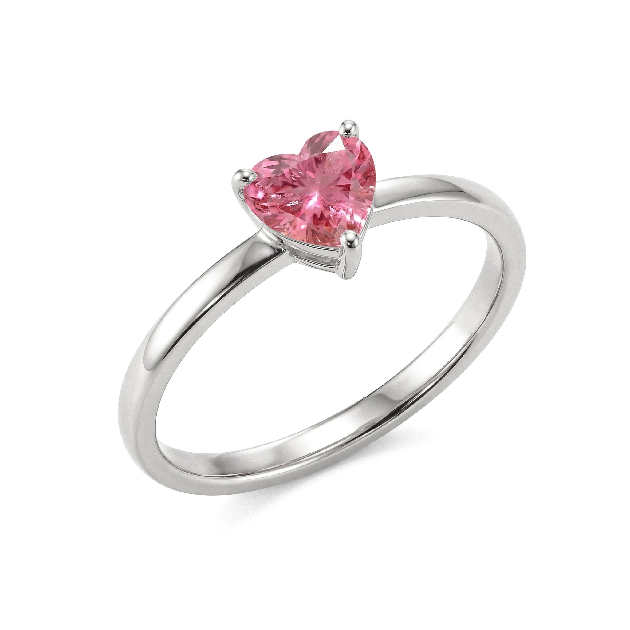 pink heart ring, handcrafted gemstone jewelry, sterling silver polished ring, yellow gold filled solitaire, artisan jewelry design, women's luxury accessory, romantic gift idea, elegant fashion jewelry, fine gemstone ring, minimalist style, timeless jewelry collection, handcrafted elegance, premium craftsmanship, promise ring, anniversary jewelry