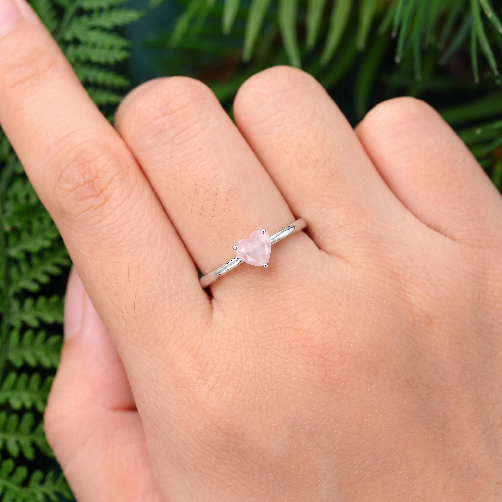 rose quartz heart jewelry, natural pink gemstone ring, heart solitaire jewelry, handcrafted artisan ring, elegant gemstone accessory, promise jewelry, fine jewelry gift, women's jewelry collection, timeless romantic jewelry, sterling silver jewelry, yellow gold filled option, minimalist gemstone ring, classic heart design, everyday luxury jewelry, gemstone fashion