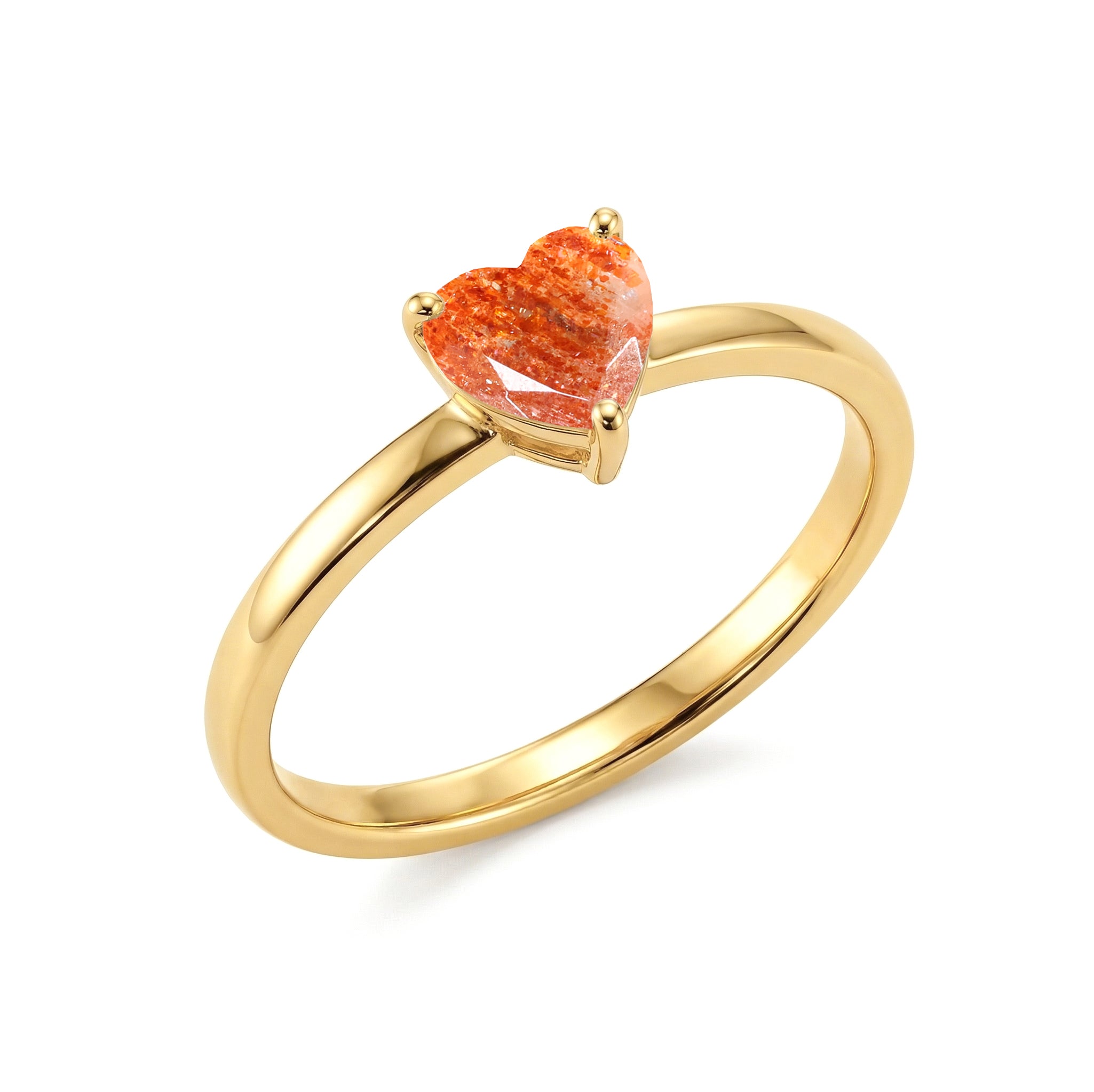 heart gemstone fashion ring, handcrafted sunstone jewelry, elegant artisan accessory, sophisticated women's jewelry, premium craftsmanship, meaningful gemstone gift, polished jewelry style, timeless elegance, luxury collection, anniversary keepsake, birthday surprise, everyday fashion, fine ring, gemstone jewelry, designer accessory