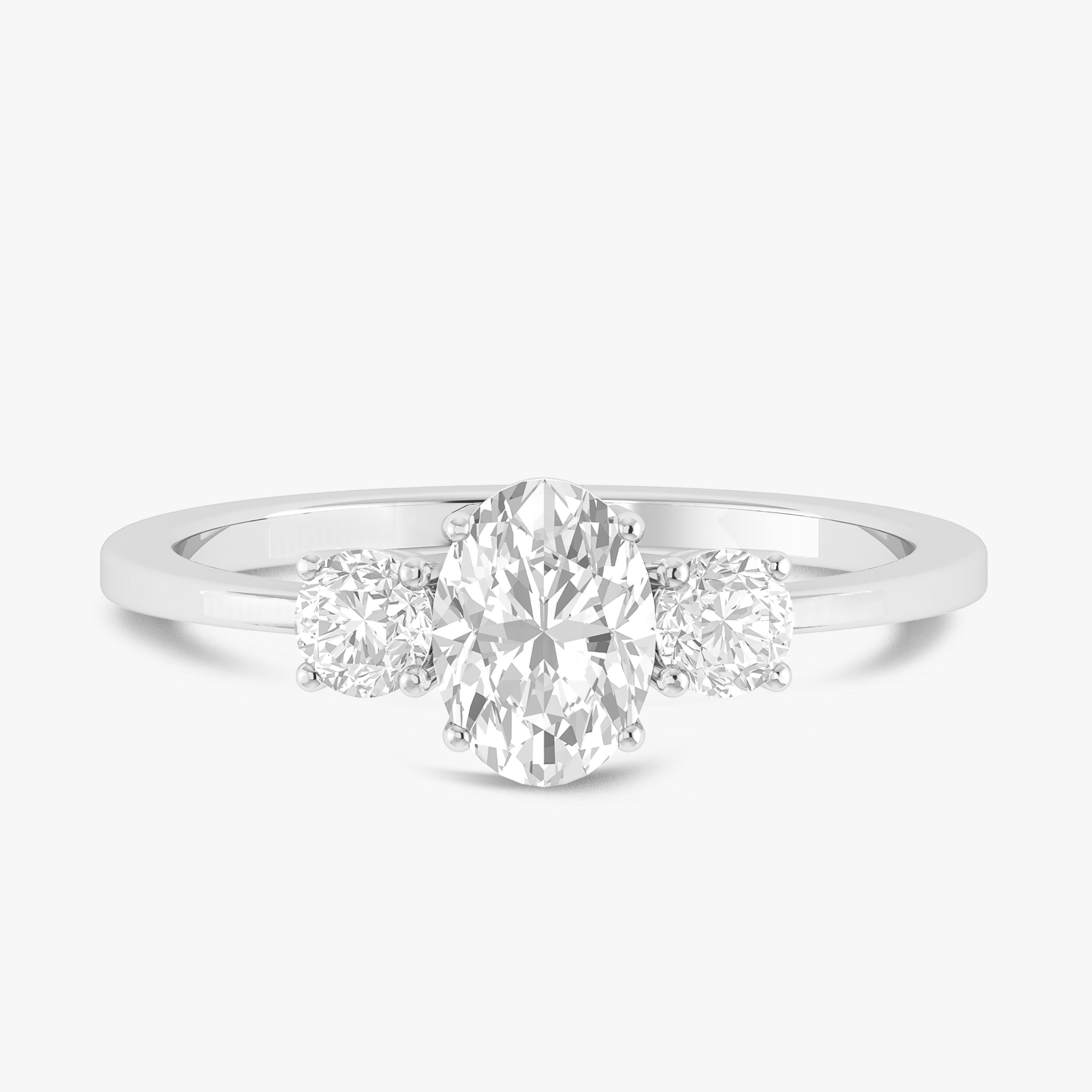 Genuine Moissanite Gemstone Ring