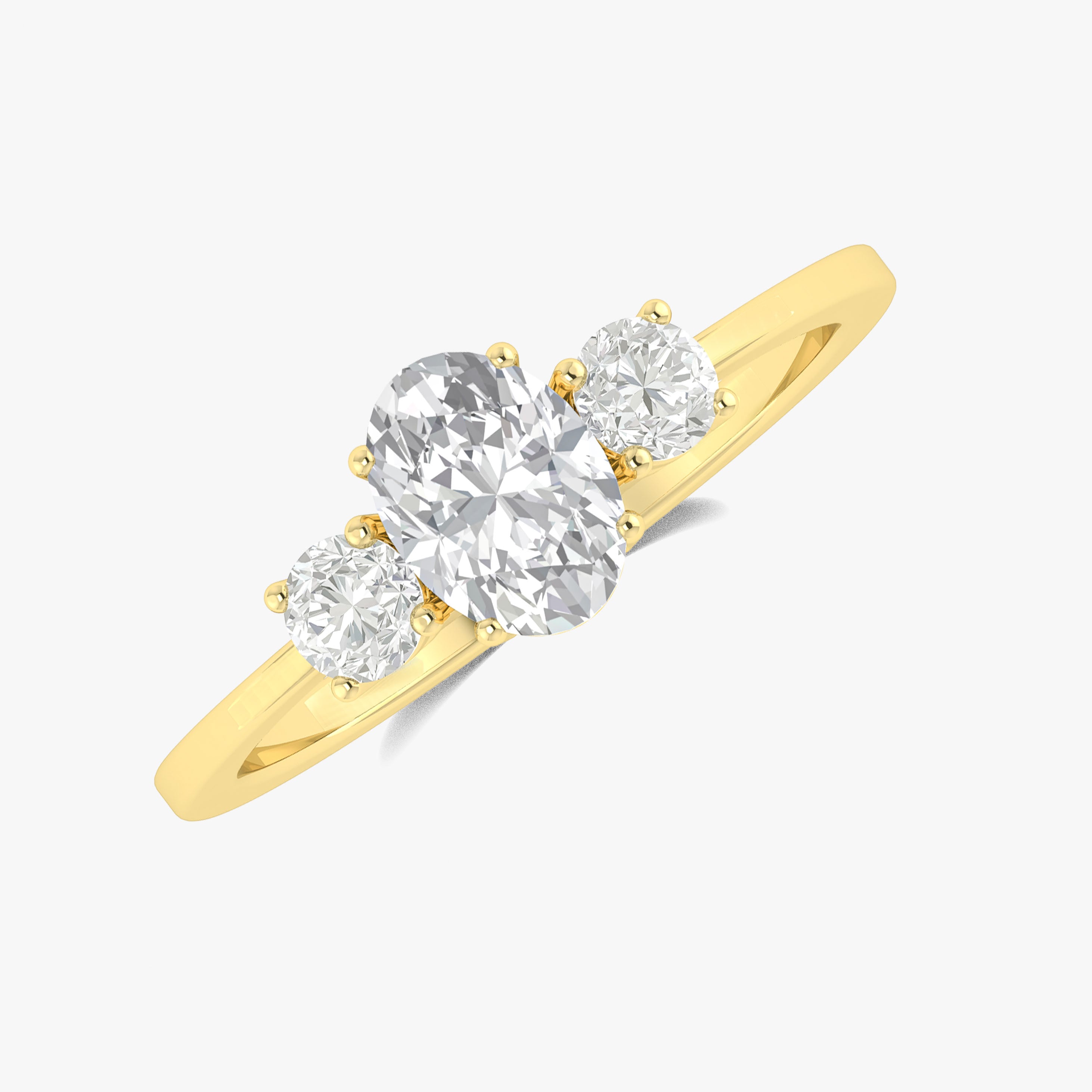 Genuine Moissanite Gemstone Ring