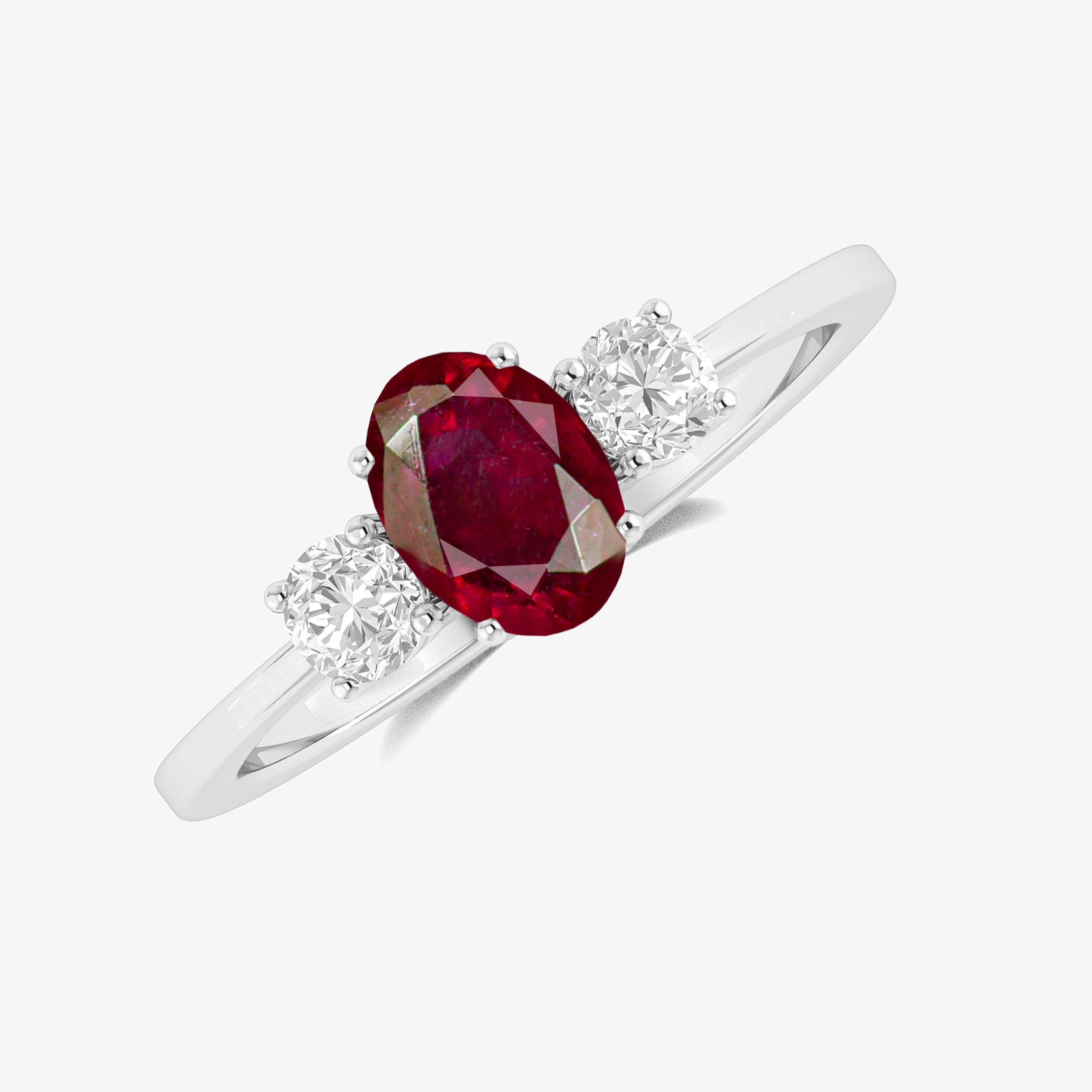 Genuine Red Ruby Gemstone Ring