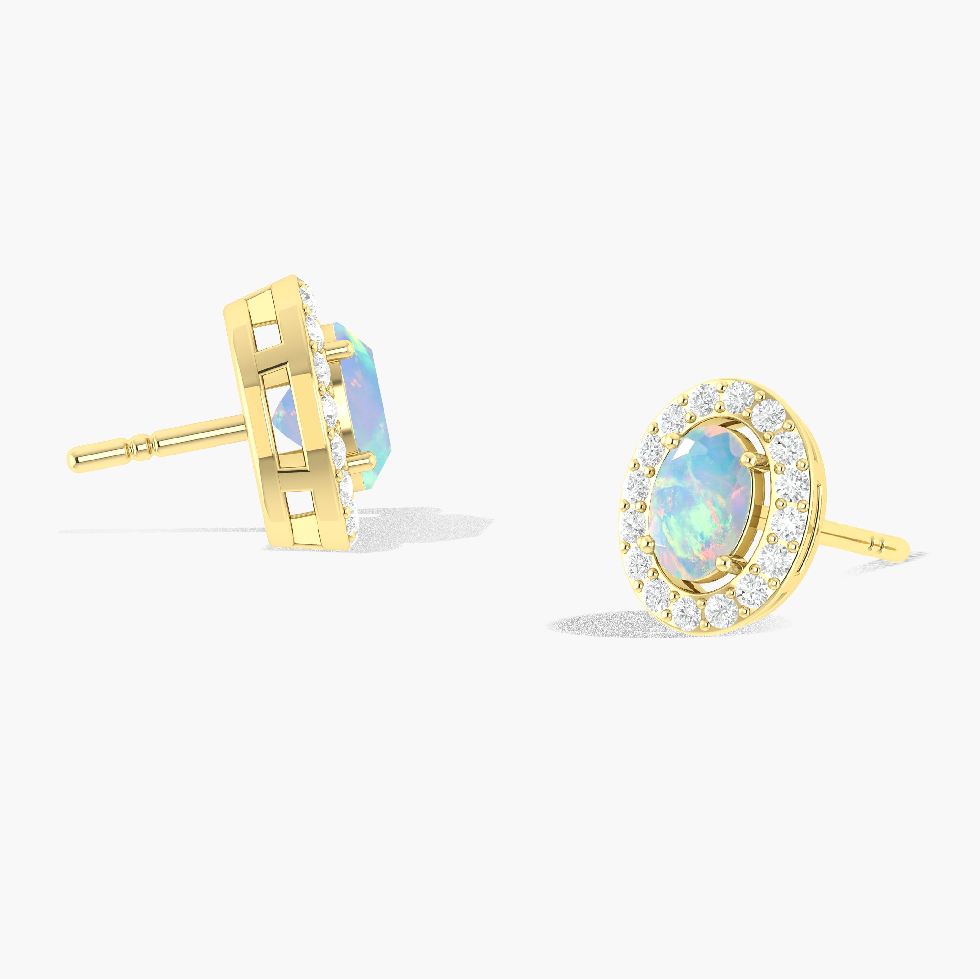 Moonstone Gold Earring