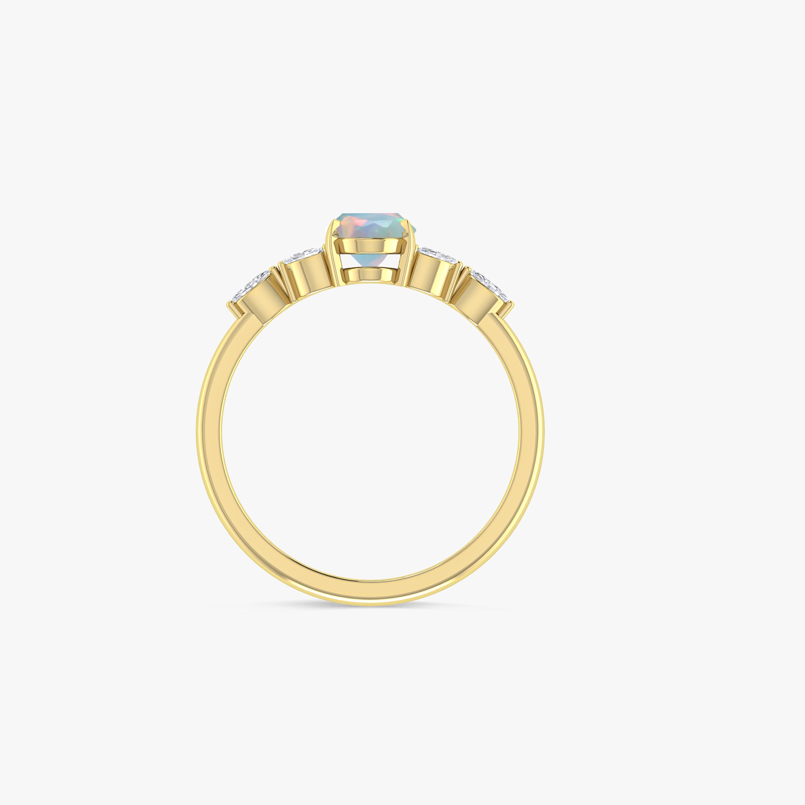 Opal Gold Ring