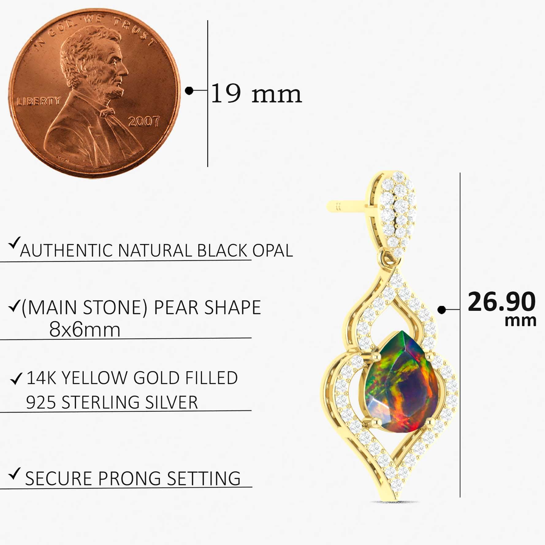 Opal Earring Detail