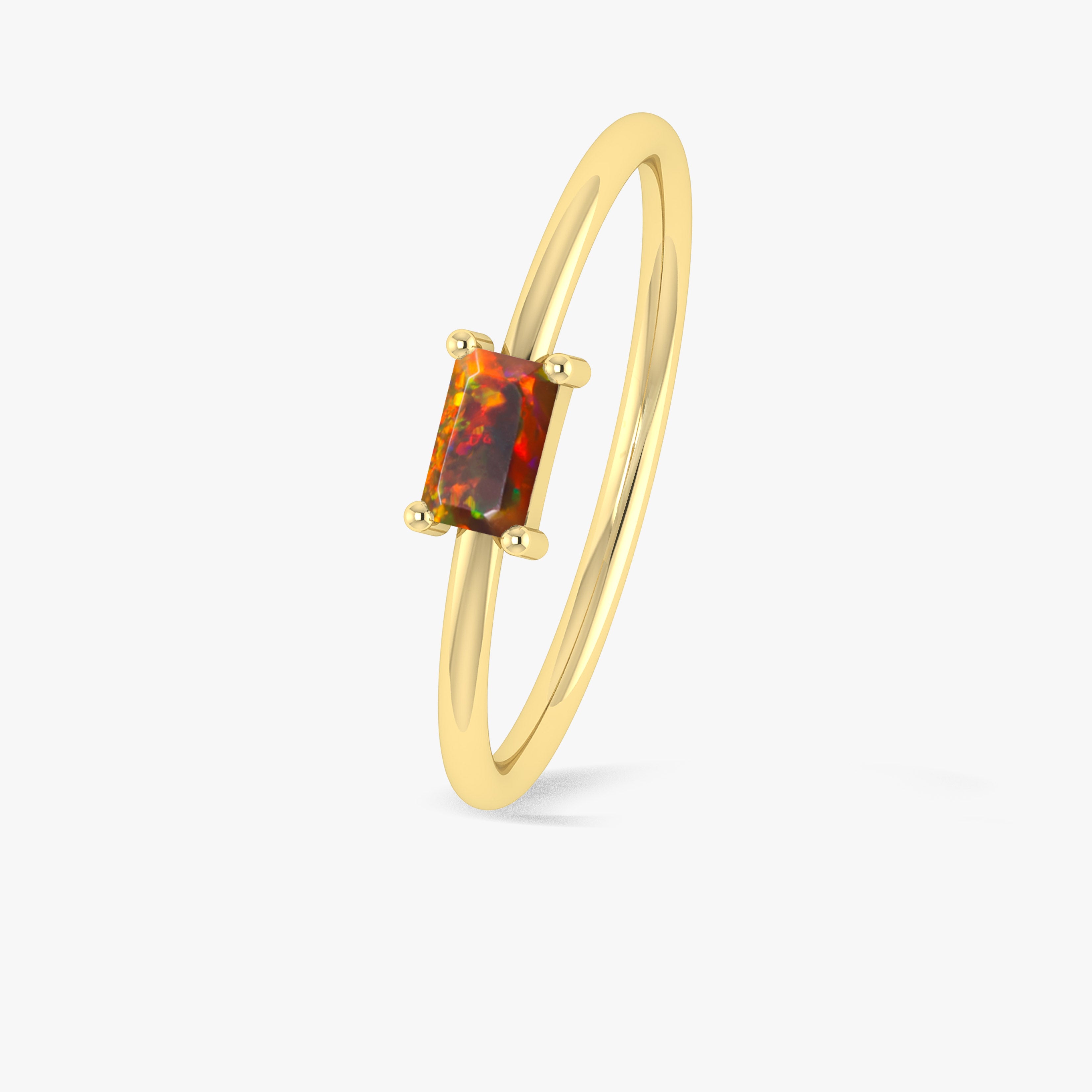 Red Opal Ring