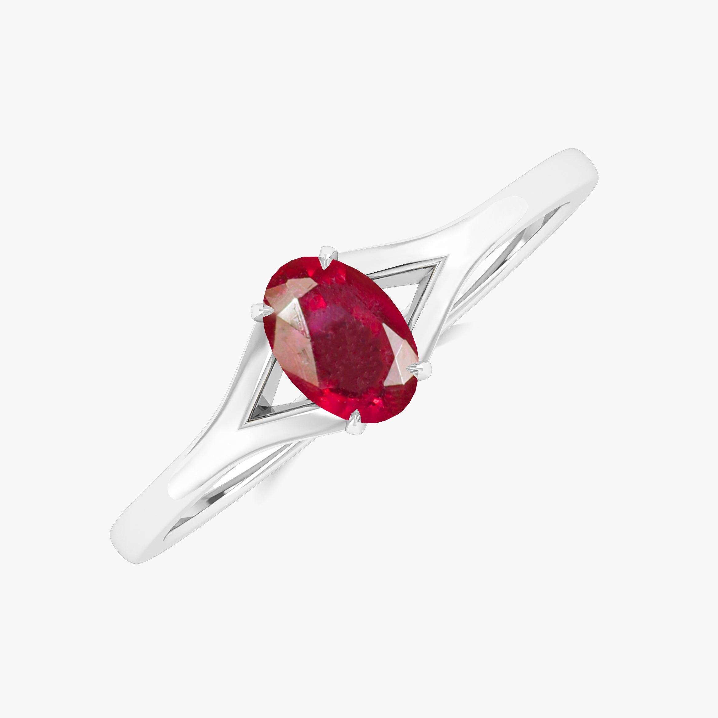 Red Ruby Gemstone Ring