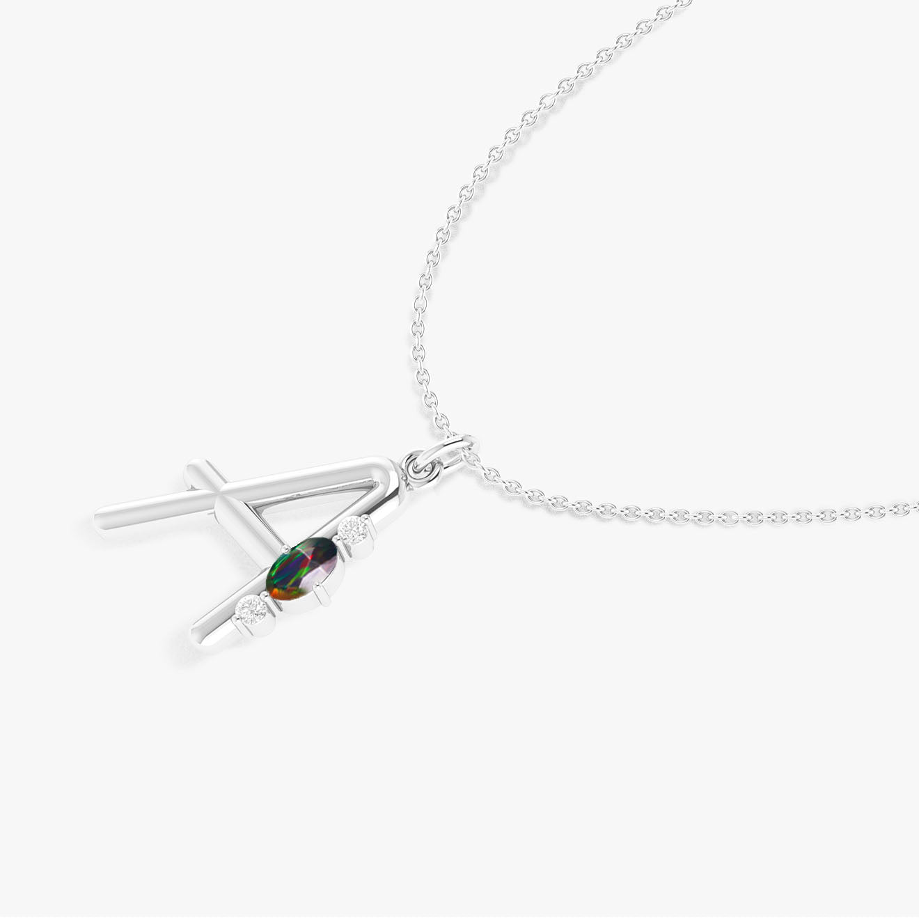 initial Silver Necklace