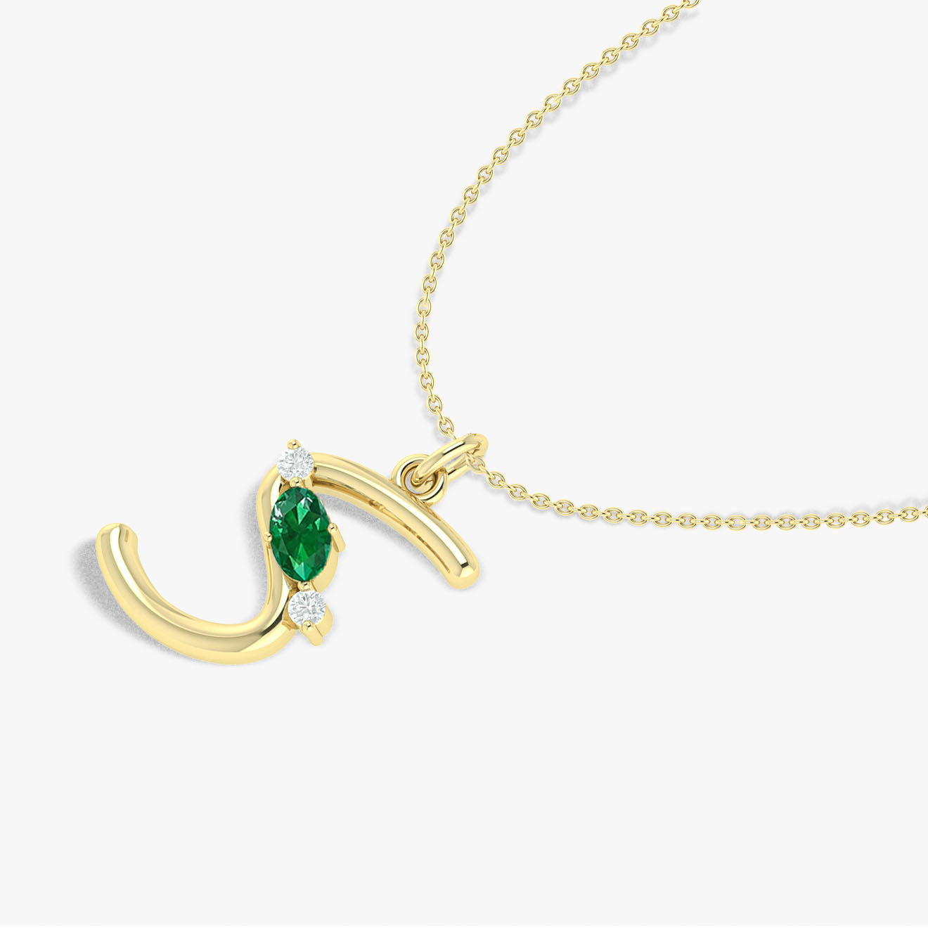 Gold Initial Necklace
