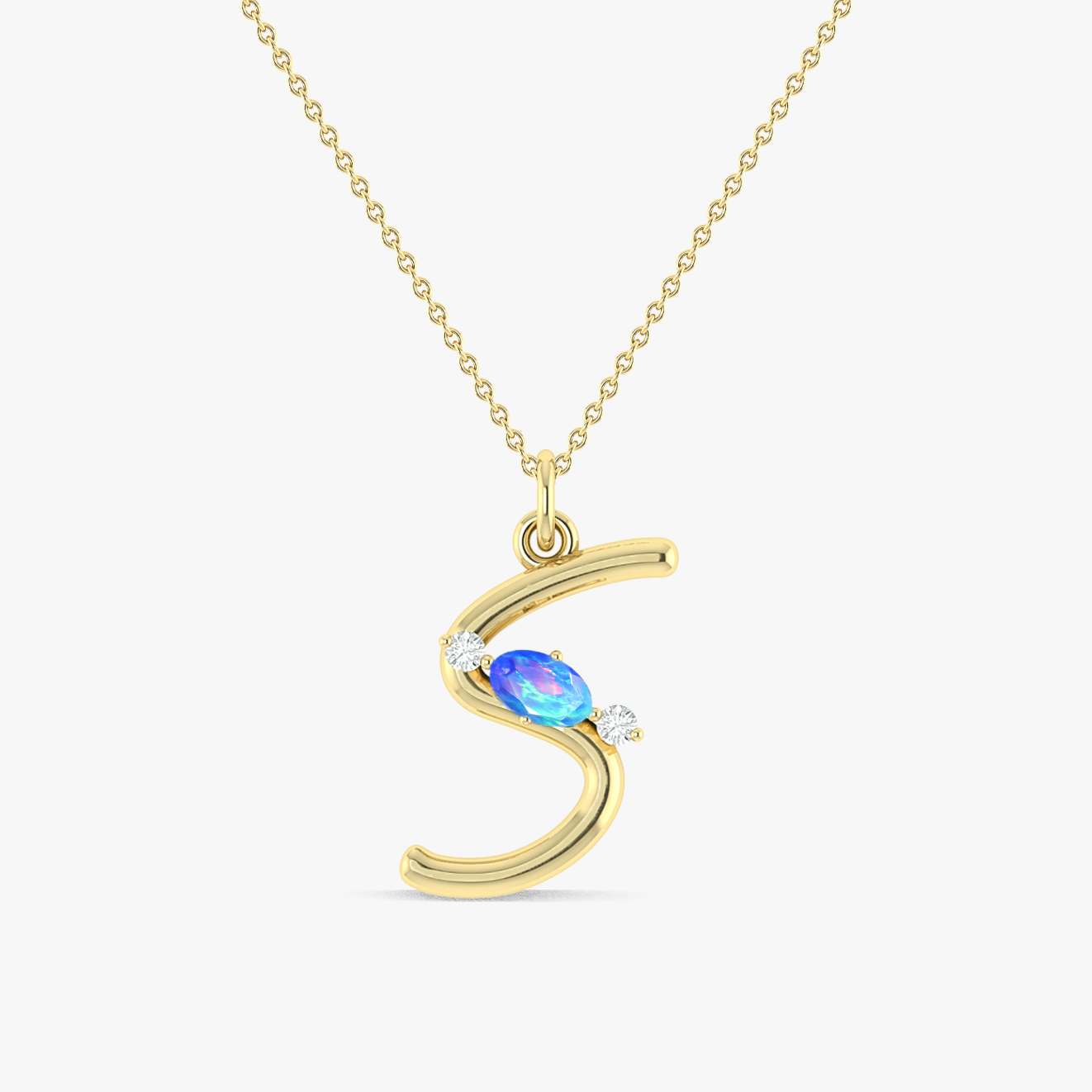 S Alphabet Necklace