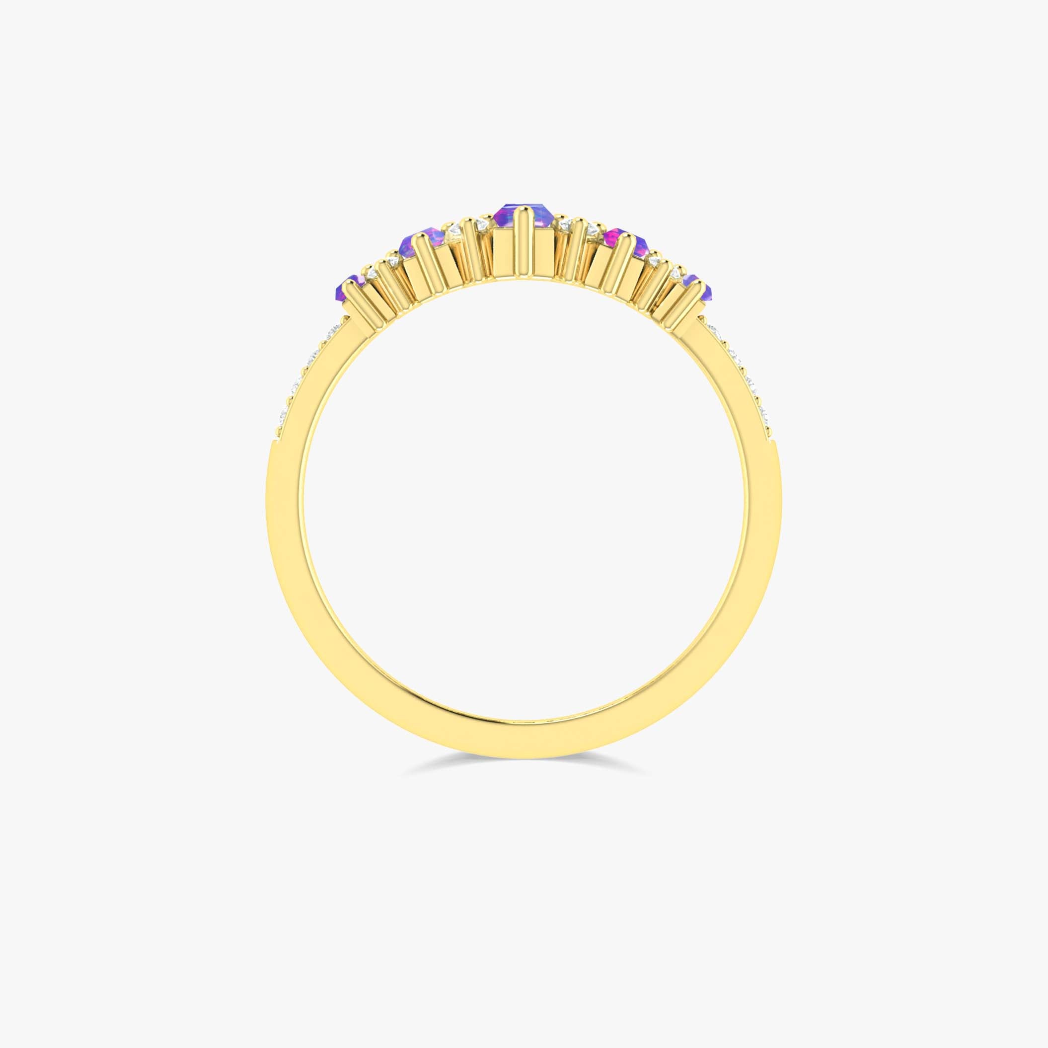 Purple Opal Ring