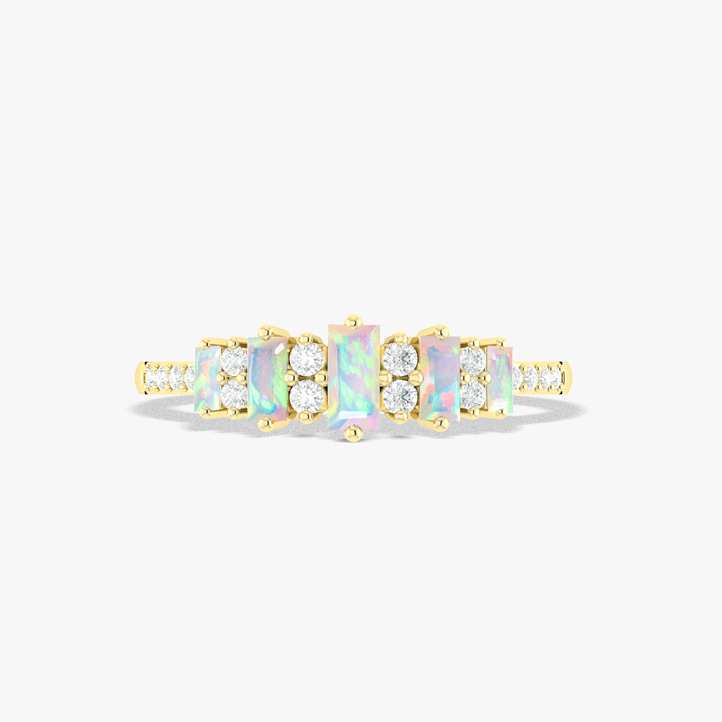 Multi Fire Opal Ring