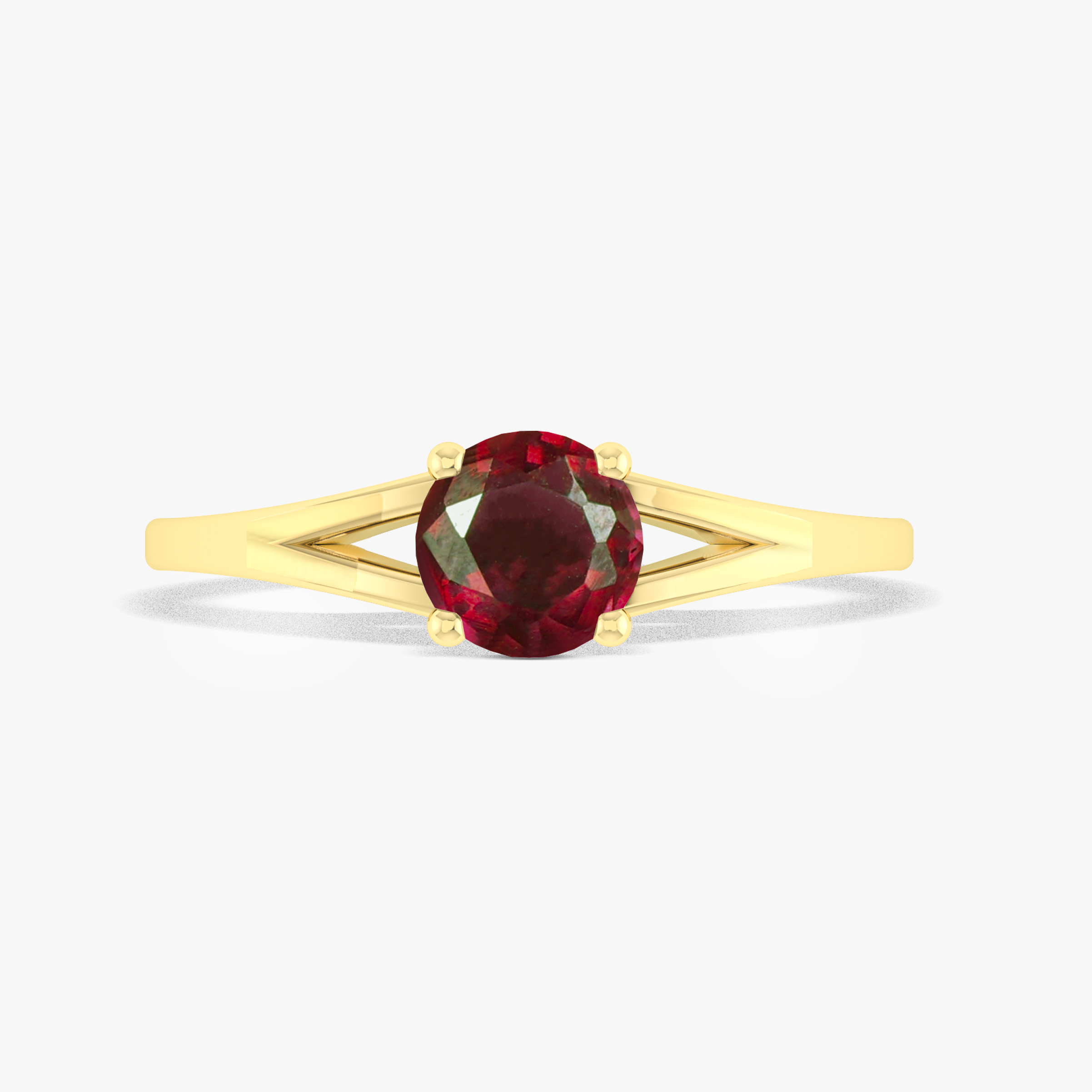 Beautiful round Red Rose Ruby Statement ring