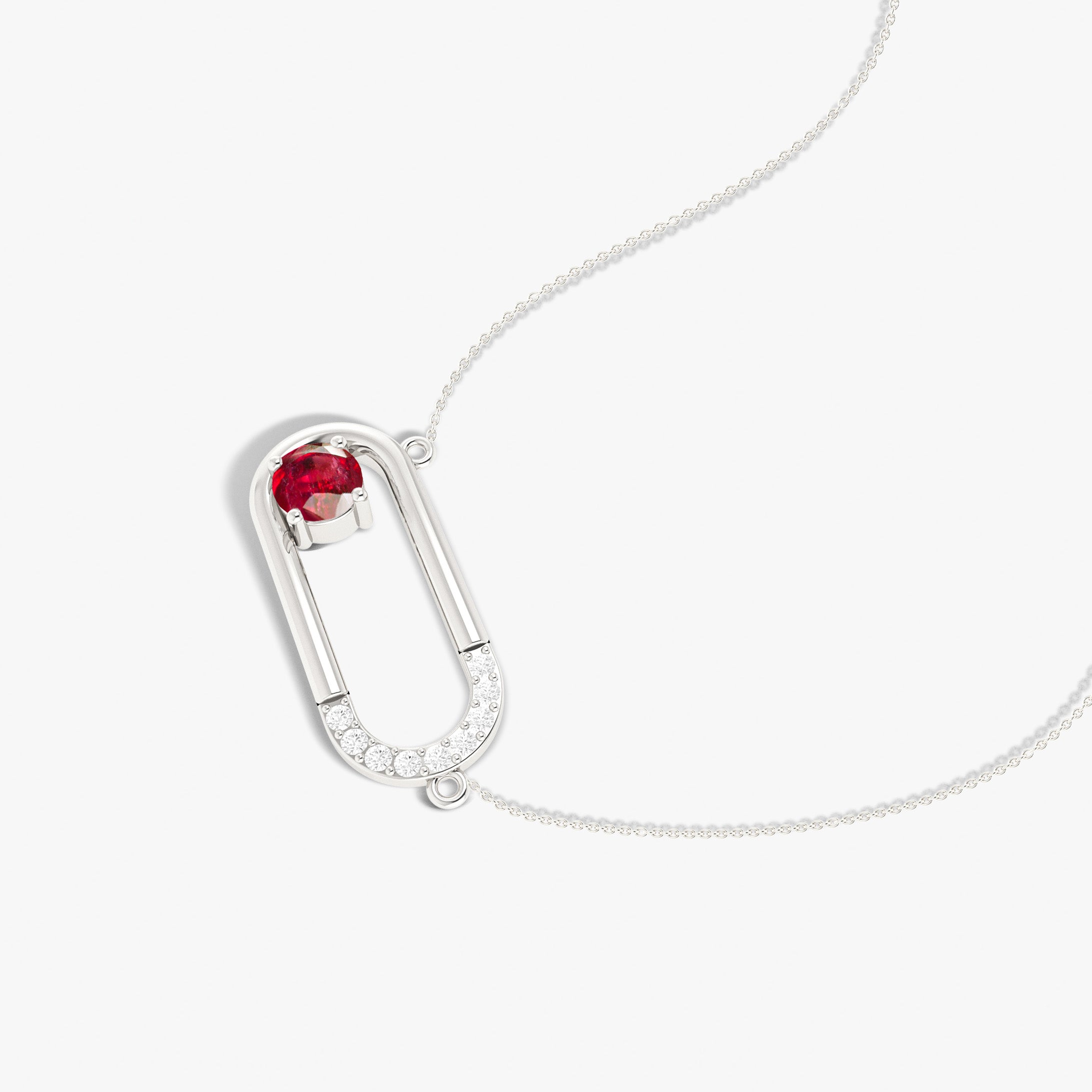 Ruby Pendantl Necklace