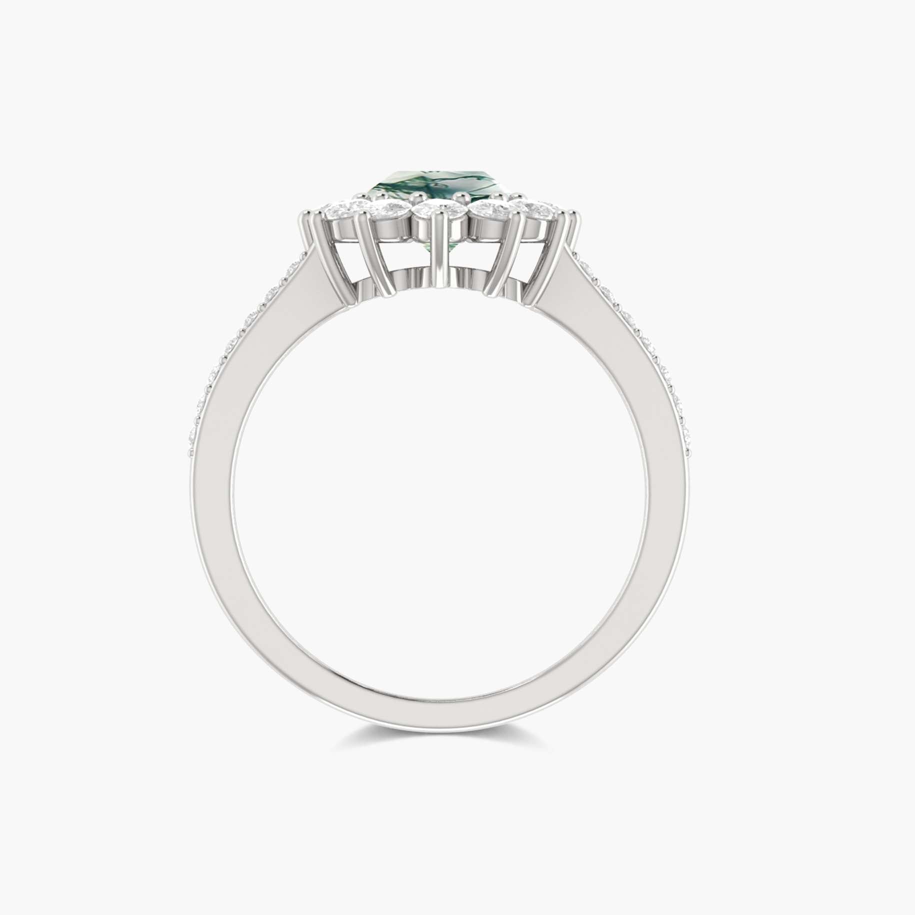 handmade moss agate ring