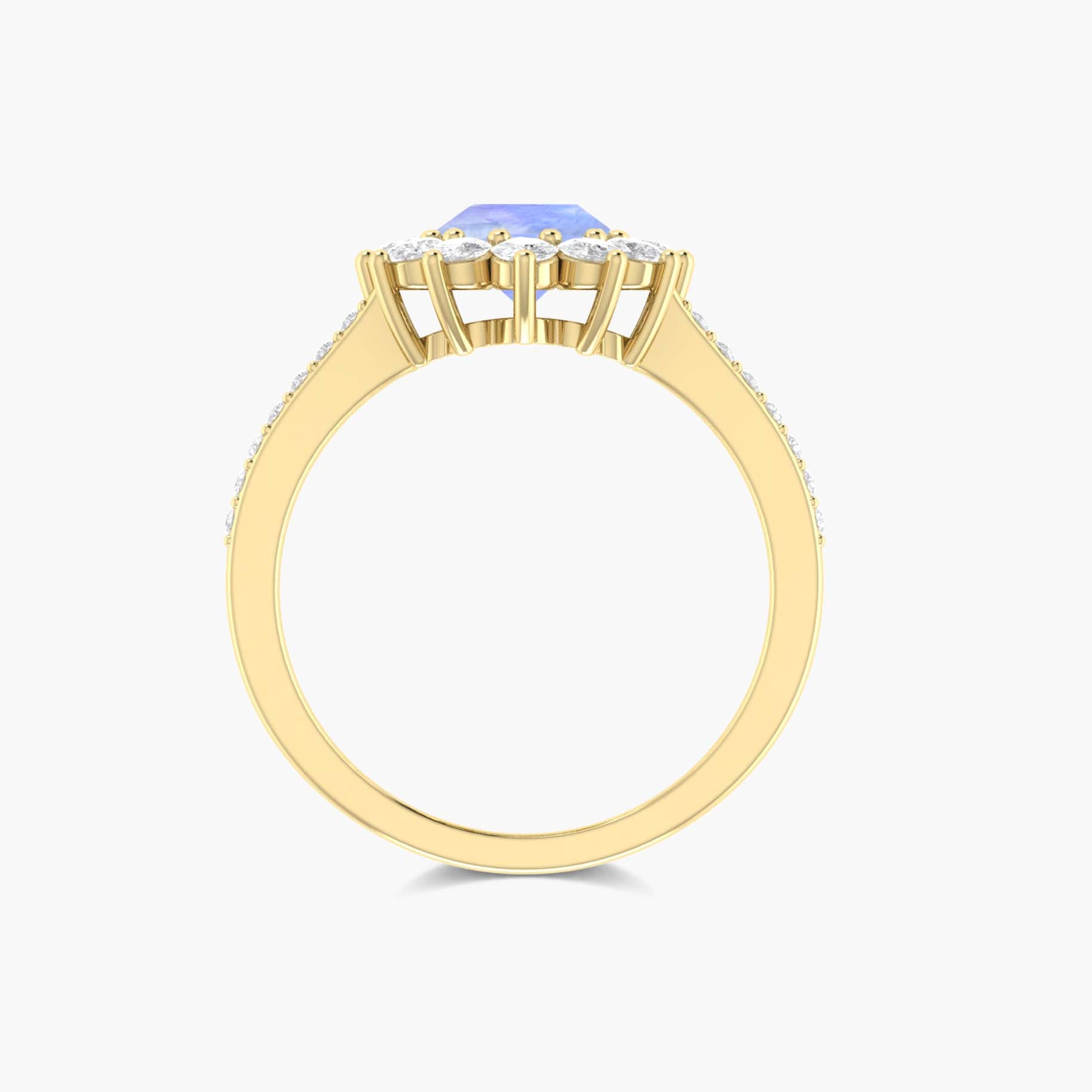 handmade gold filled moonstone ring