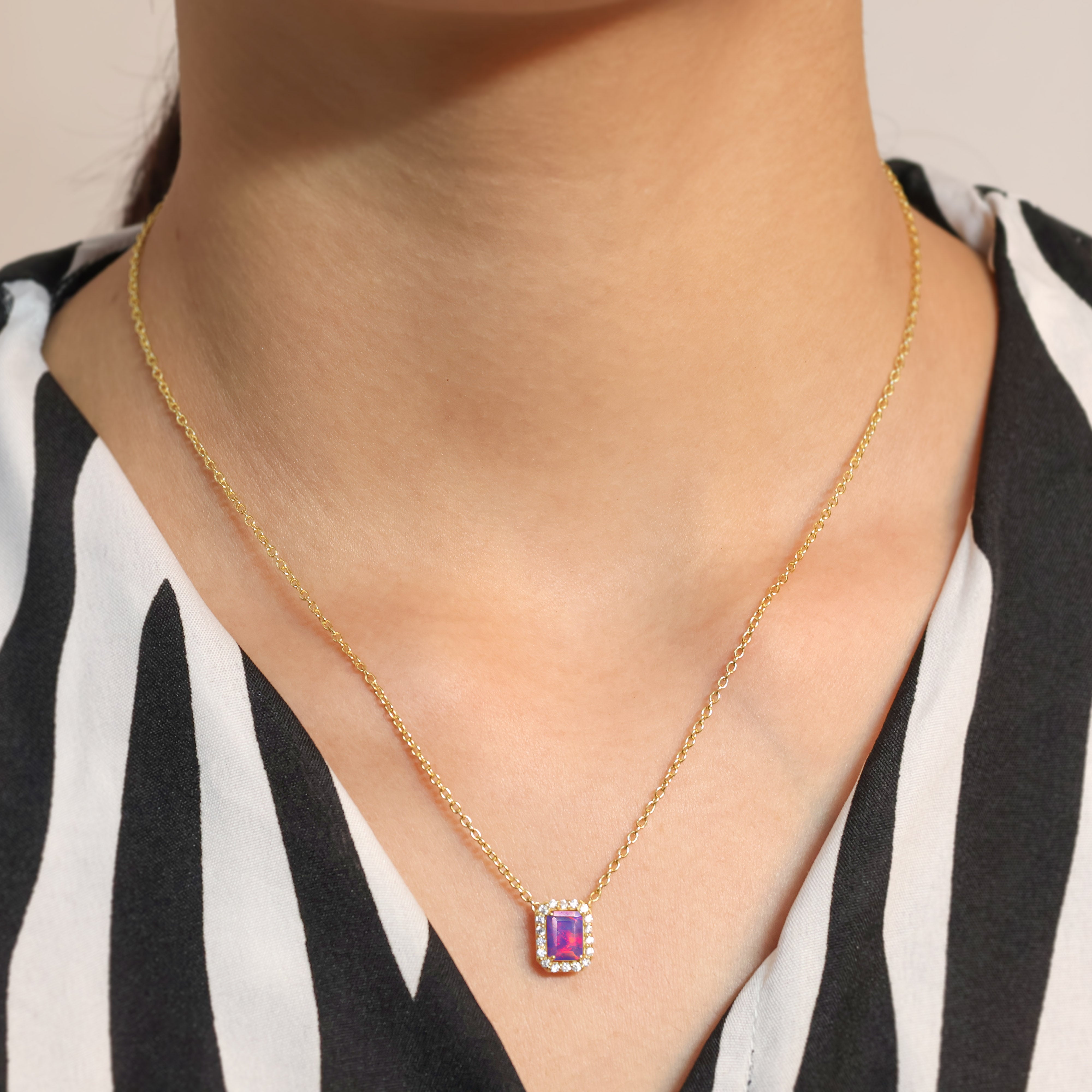 Lavender Opal Necklace1