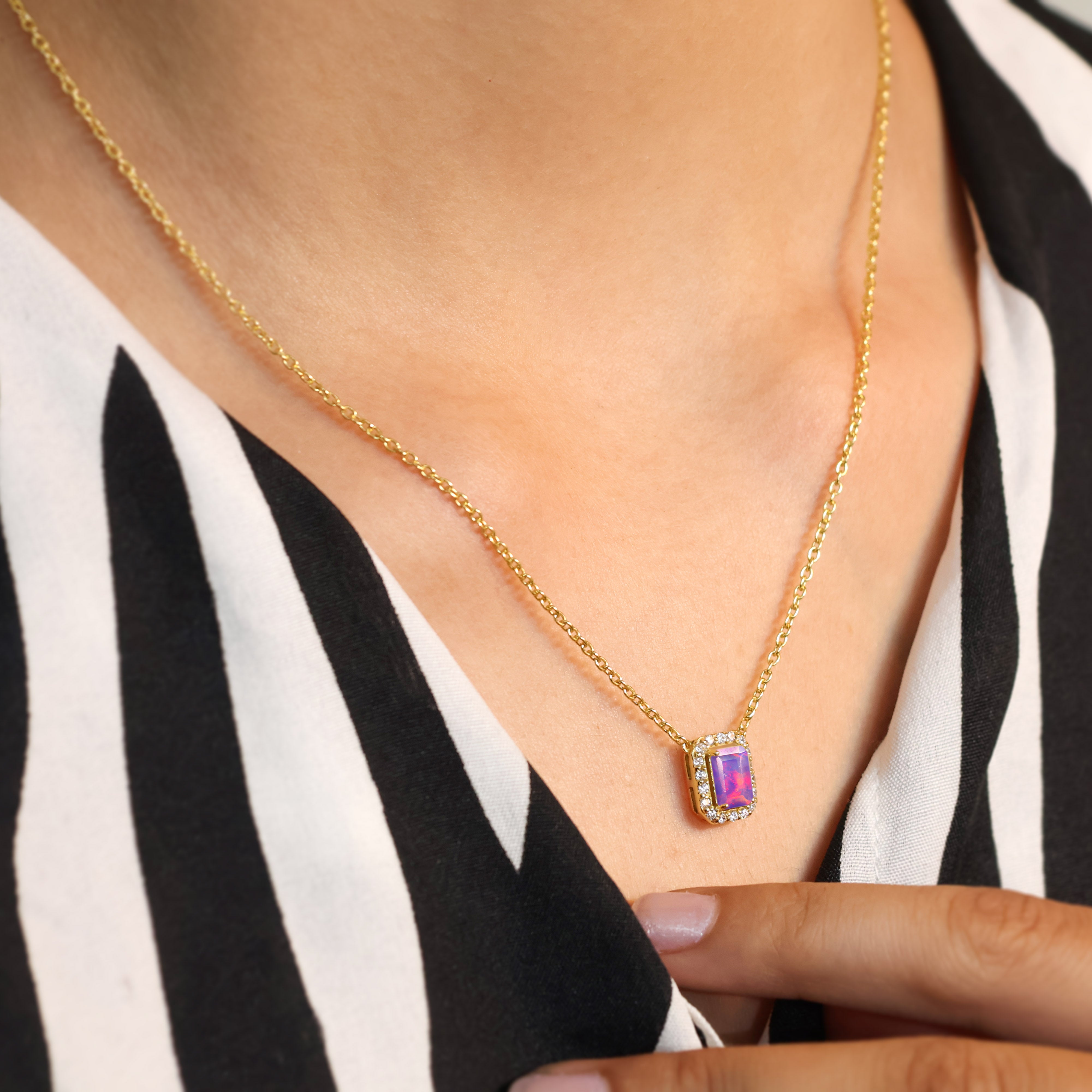 Lavender Opal Necklace2