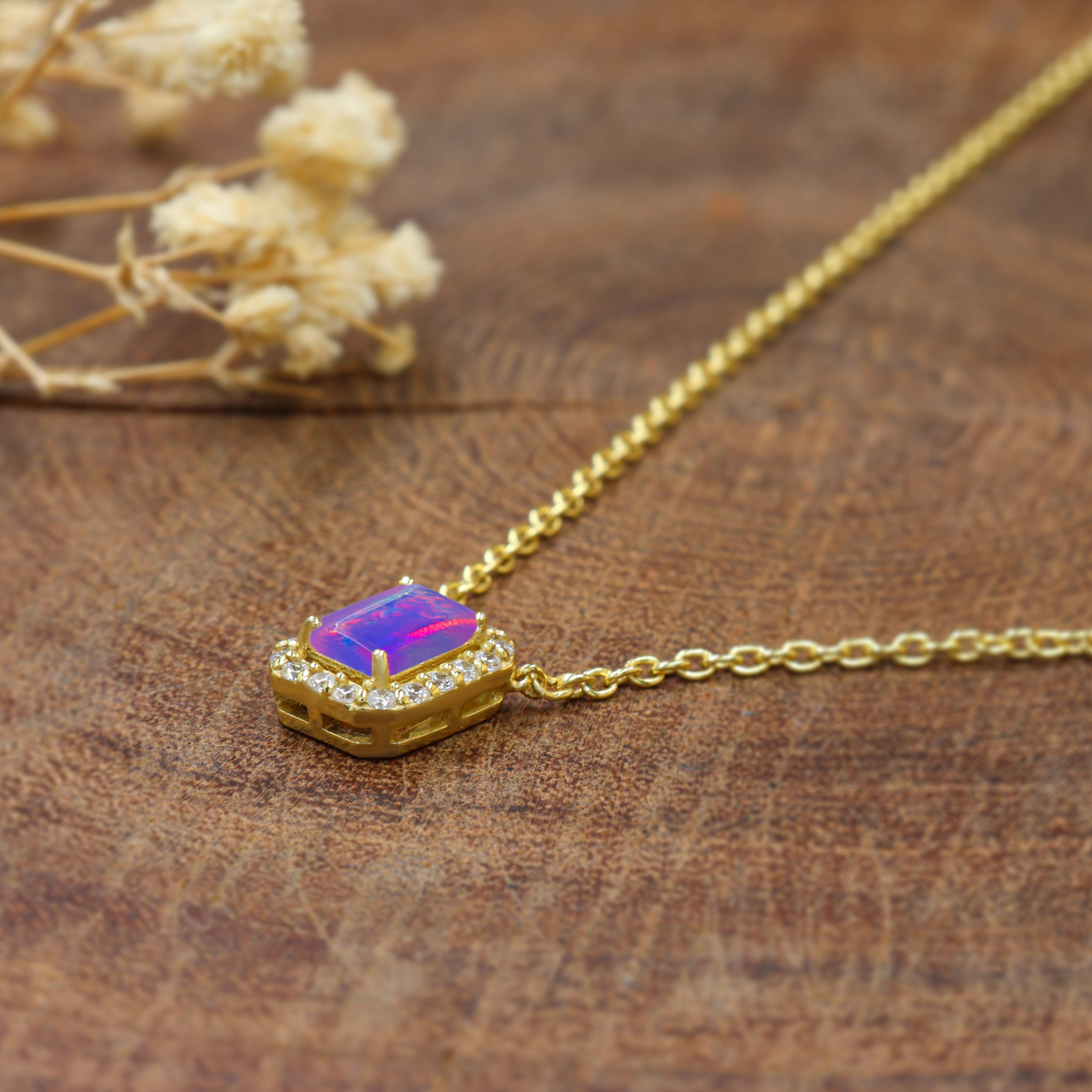 Lavender Opal Necklace5