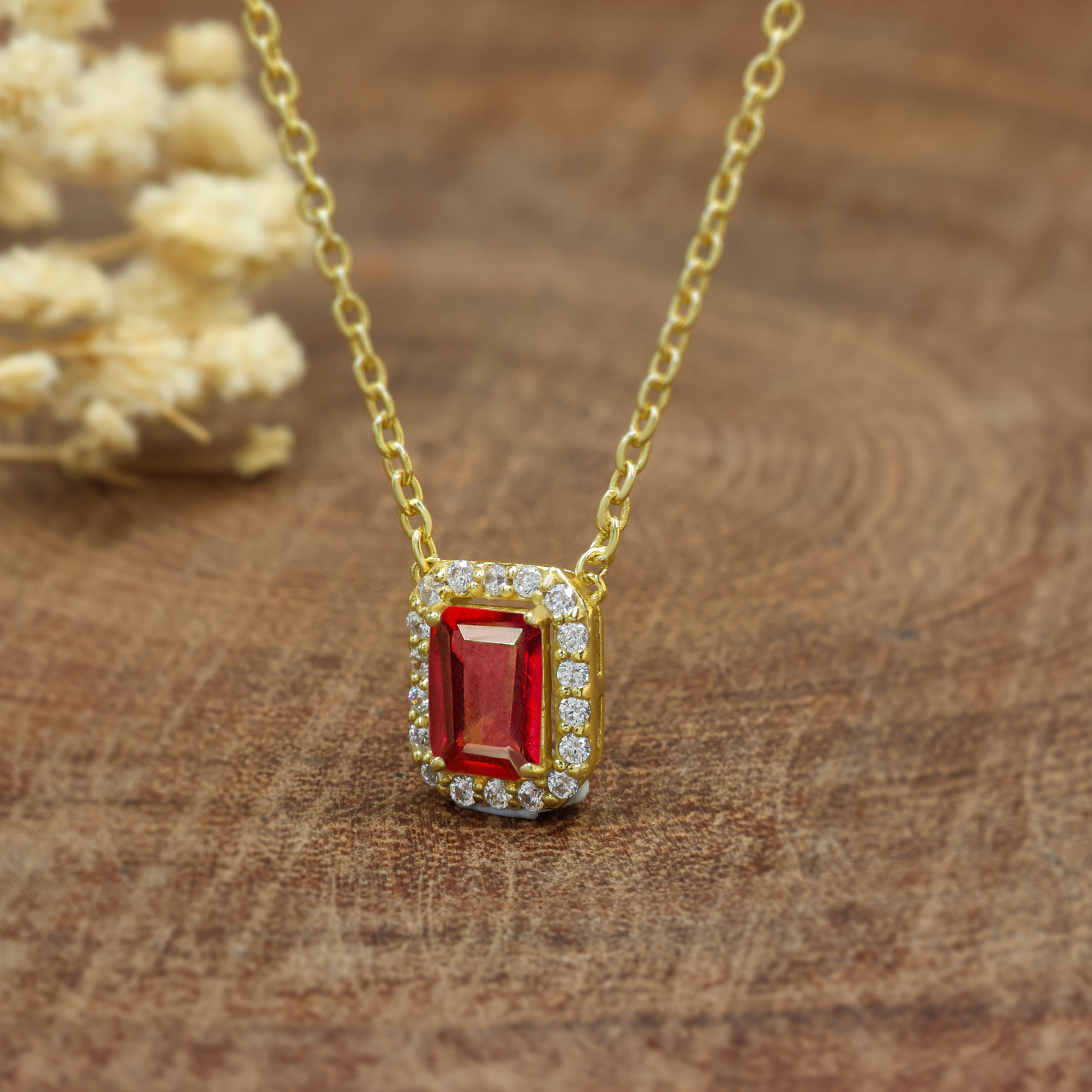 Ruby Pendant Necklace1