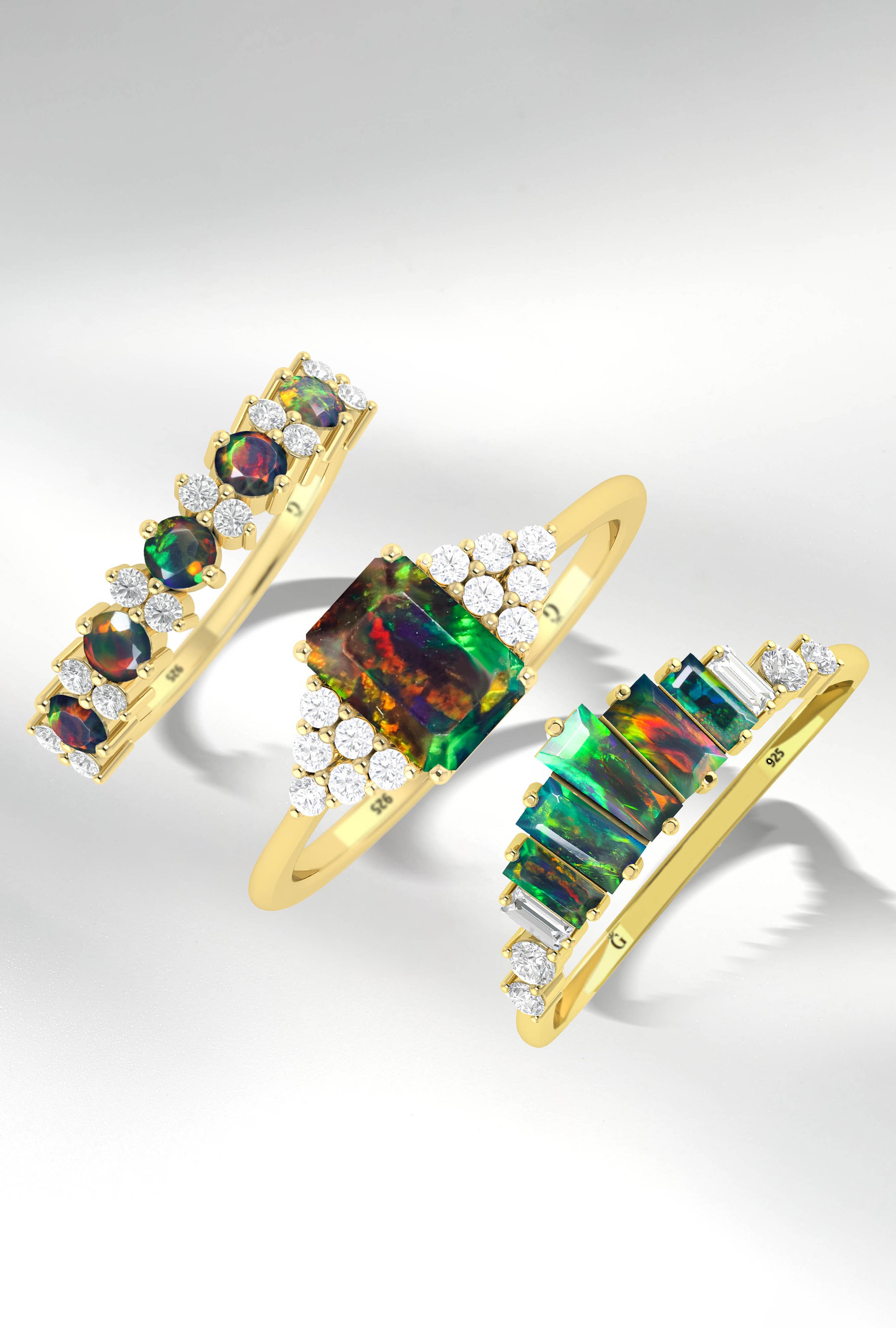 Black Opal  Ring